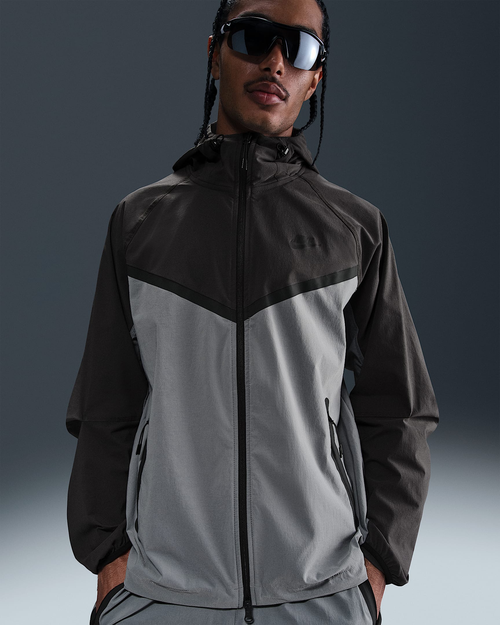Giacca in tessuto Nike Tech – Uomo - Cool Grey/Antracite/Nero