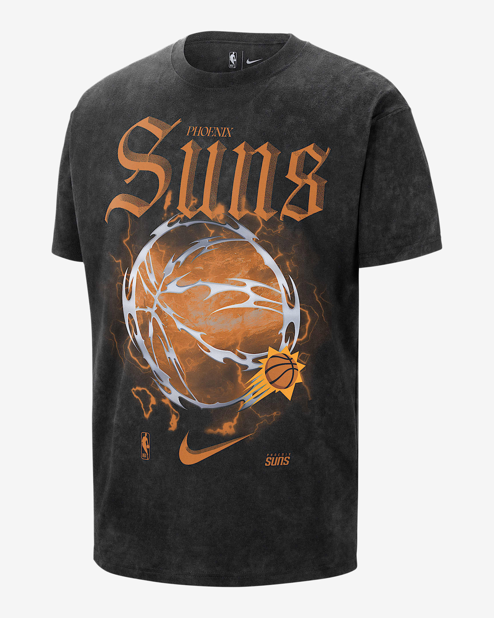 Phoenix Suns Courtside "Halloween" Men's Nike NBA Max90 T-Shirt - Black