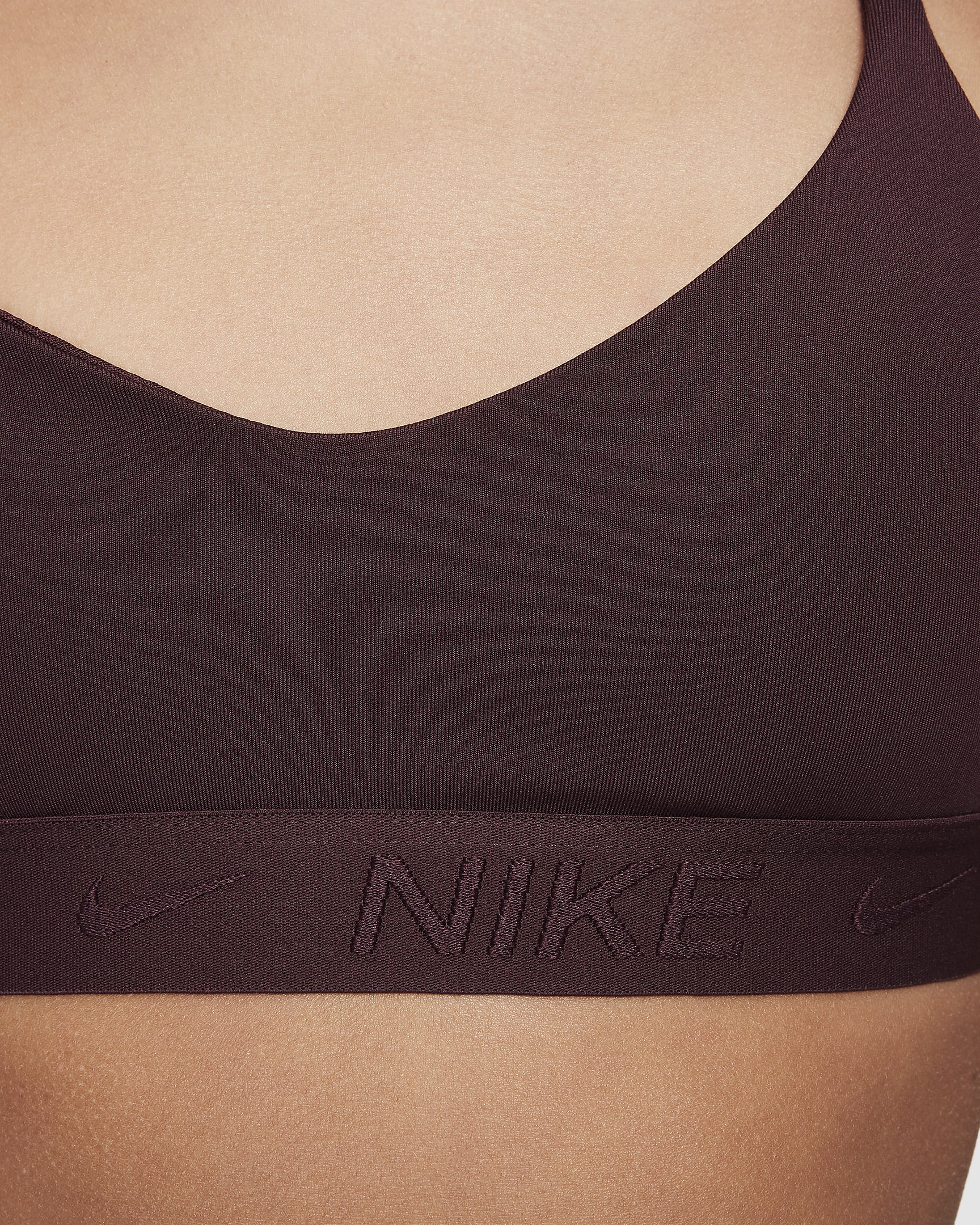 Brassière de sport Nike Indy pour fille - Burgundy Crush/Burgundy Crush