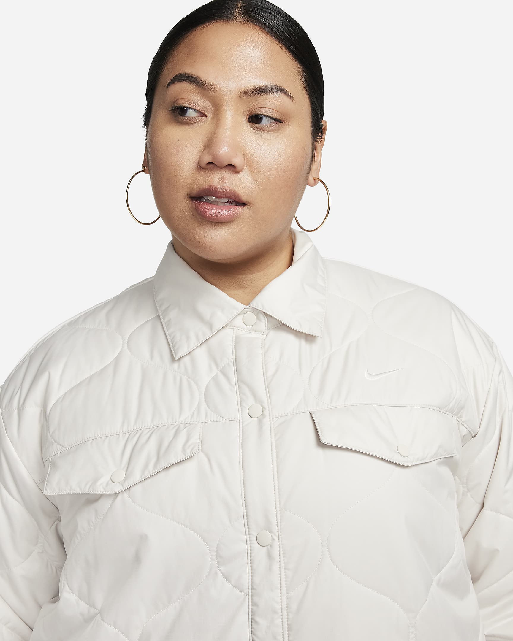 Nike Sportswear Essential Women's Quilted Trench (Plus Size). Nike UK