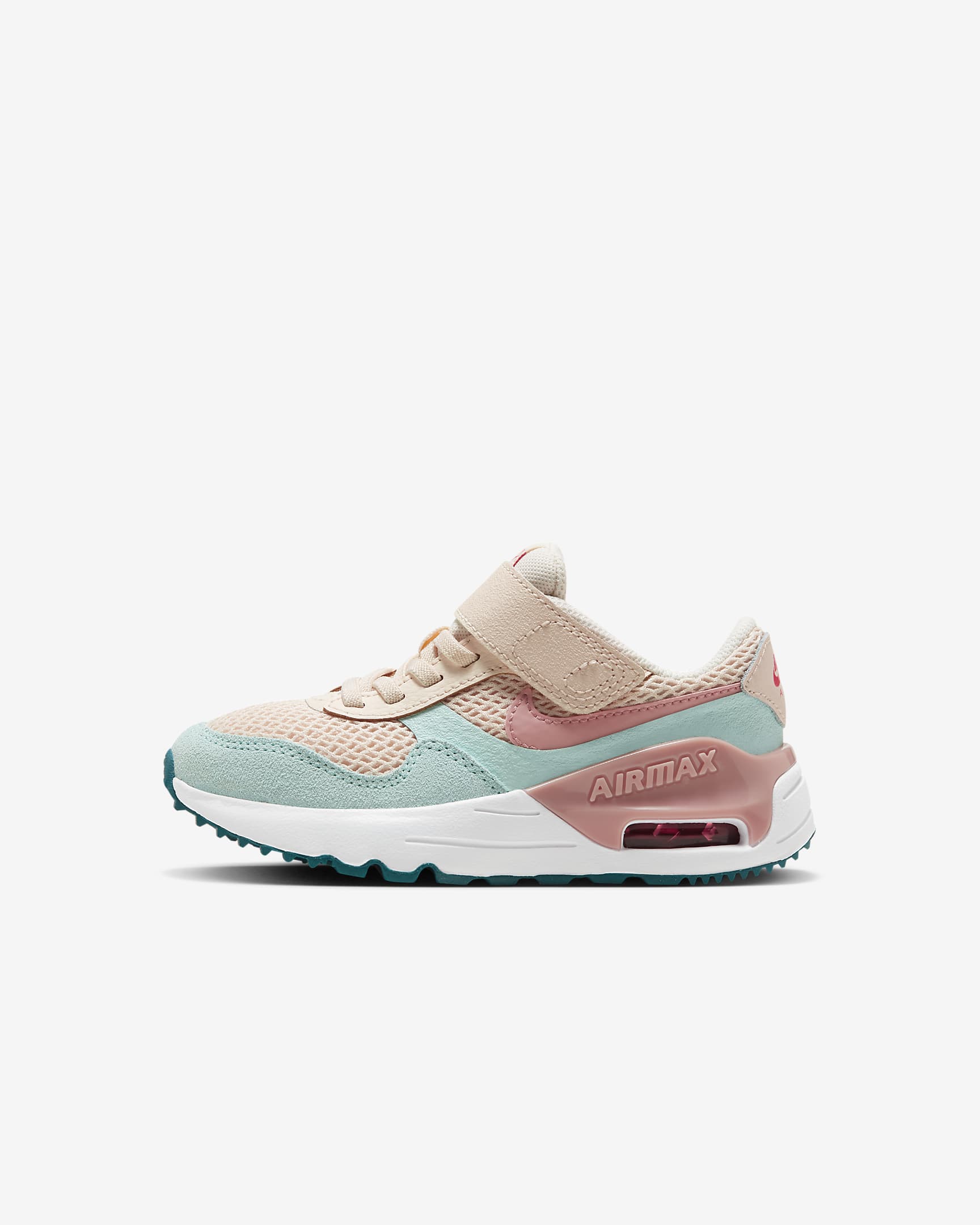 Nike Air Max SYSTM Younger Kids' Shoes - Guava Ice/Jade Ice/White/Red Stardust