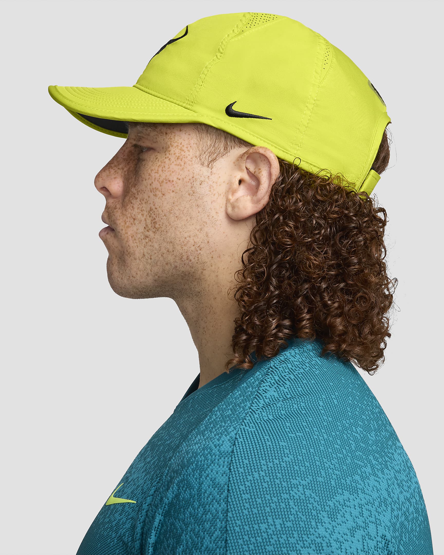 Nike Dri-FIT Club ustrukturert Rafa-caps - Bright Cactus/Svart