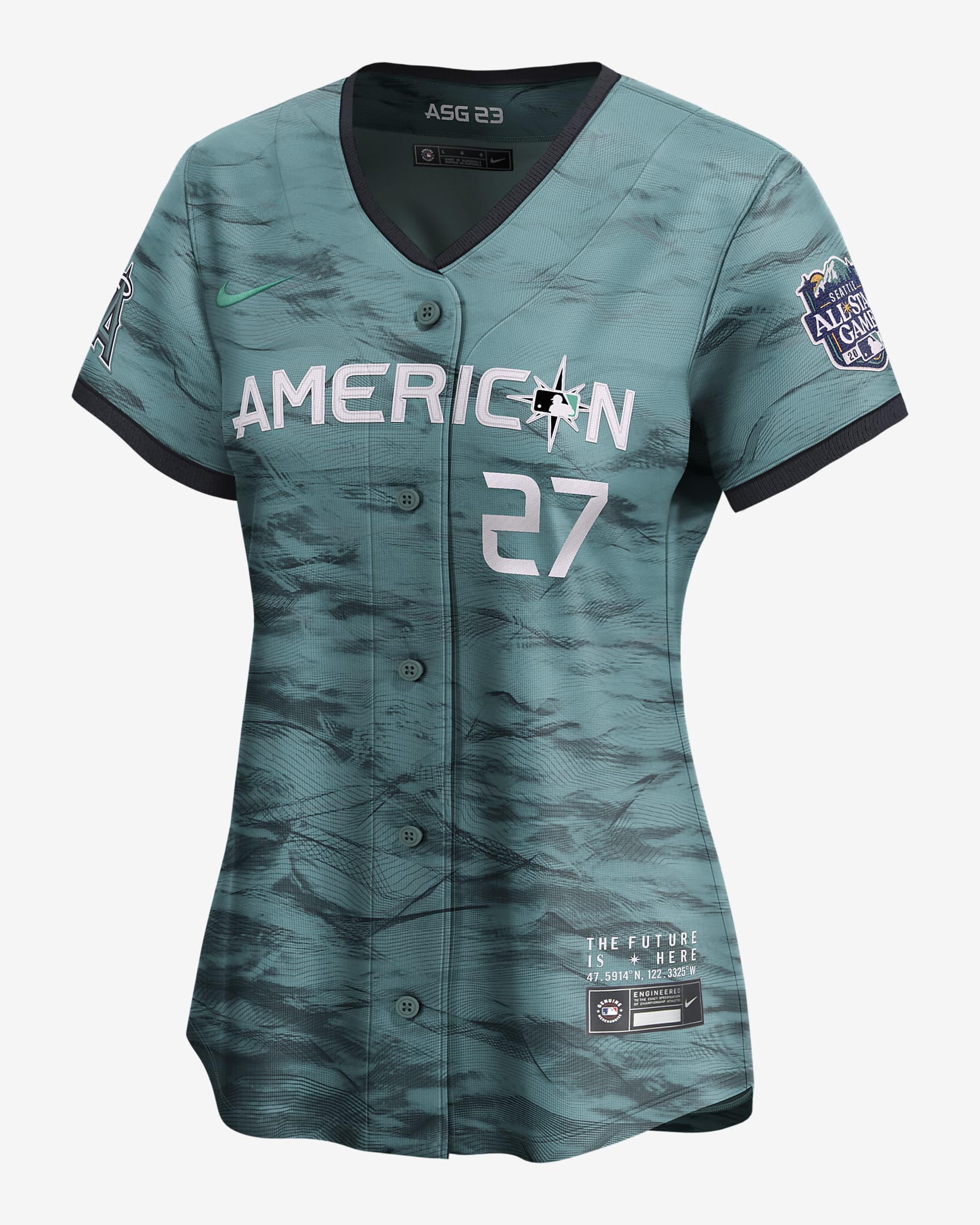 Jersey Nike de la MLB Limited para mujer Mike Trout American League ...