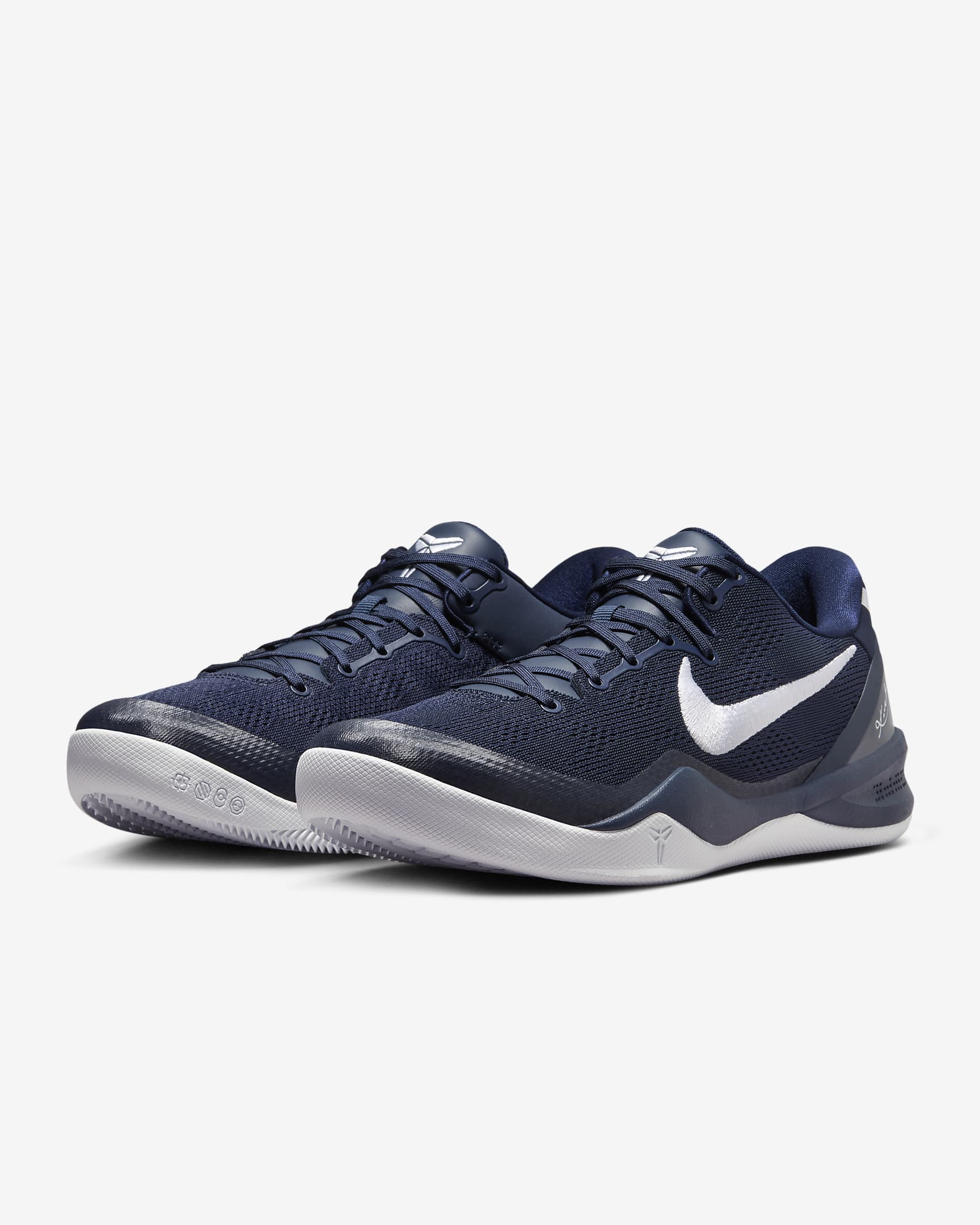 รองเท้าบาสเก็ตบอล Kobe VIII Protro - College Navy/College Navy/ขาว