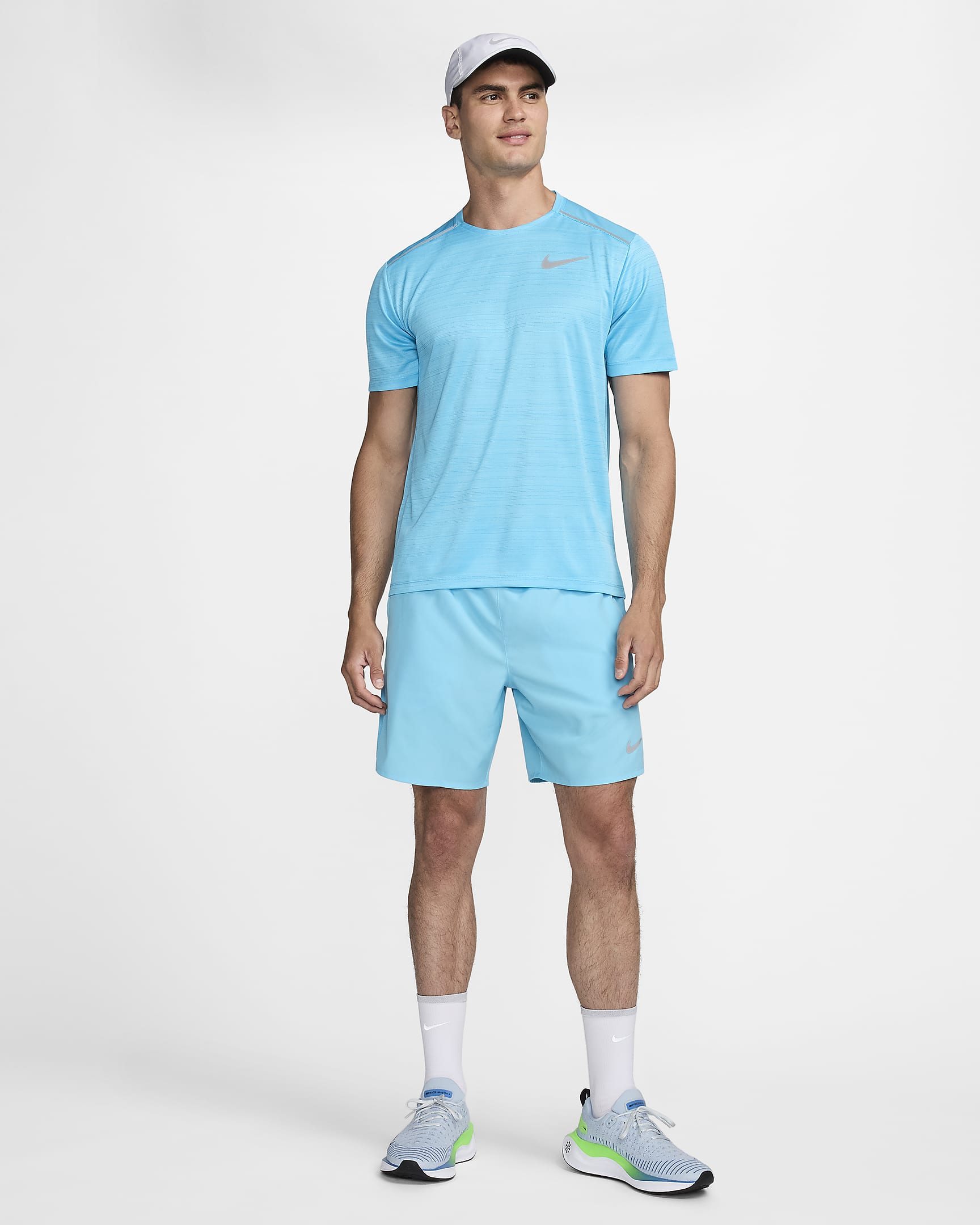 Nike Miler Men's Short-Sleeve Running Top - Baltic Blue