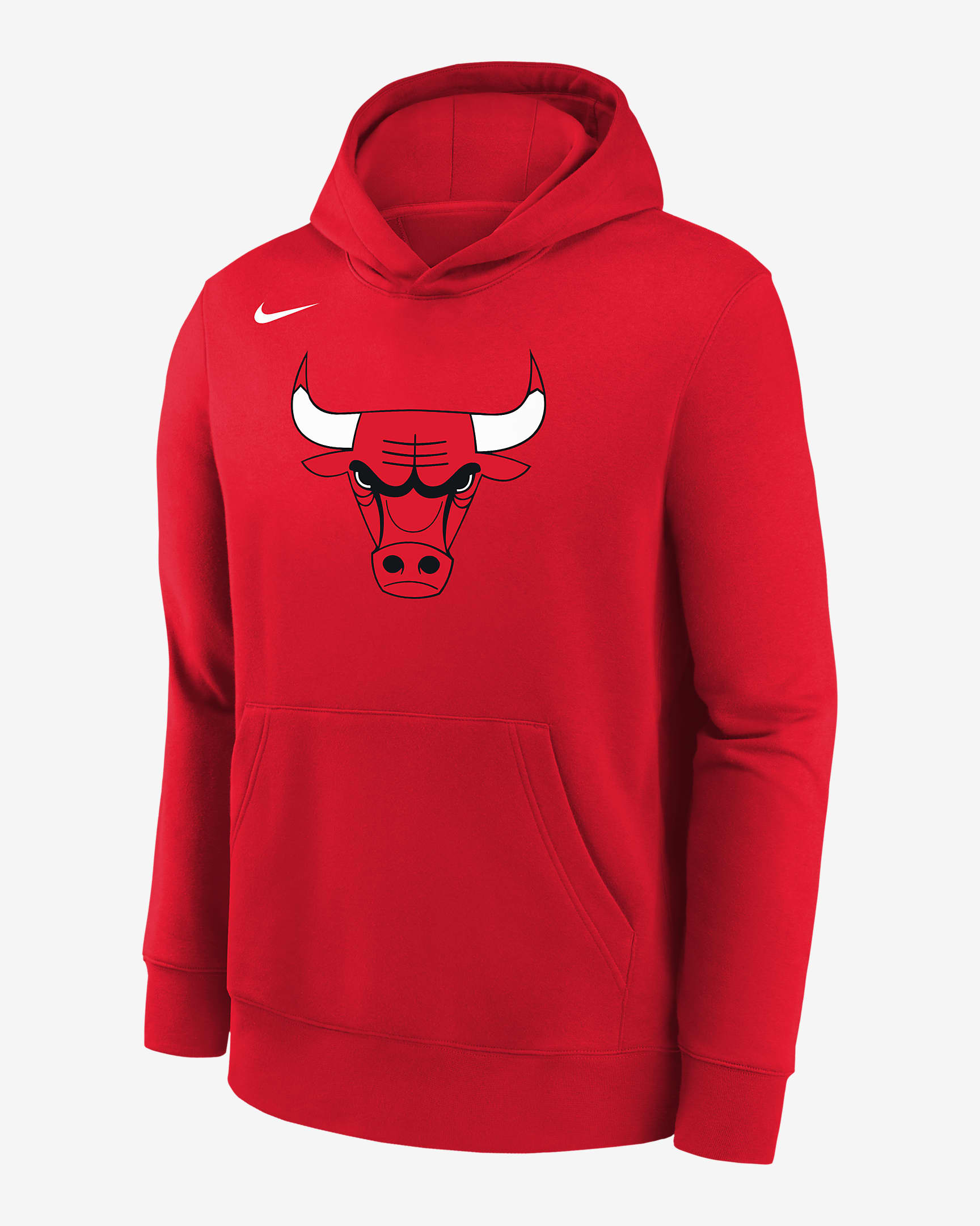 Chicago Bulls Older Kids' Nike NBA Fleece Pullover Hoodie. Nike LU