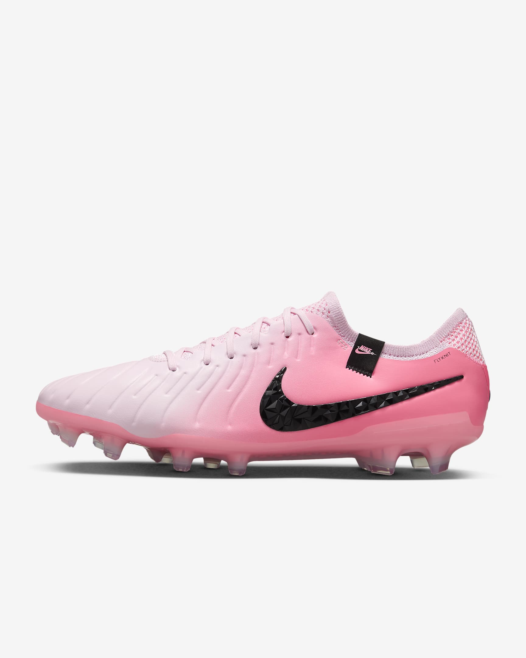 Tacos de fútbol FG de corte low Nike Tiempo Legend 10 Elite - Espuma rosa/Negro