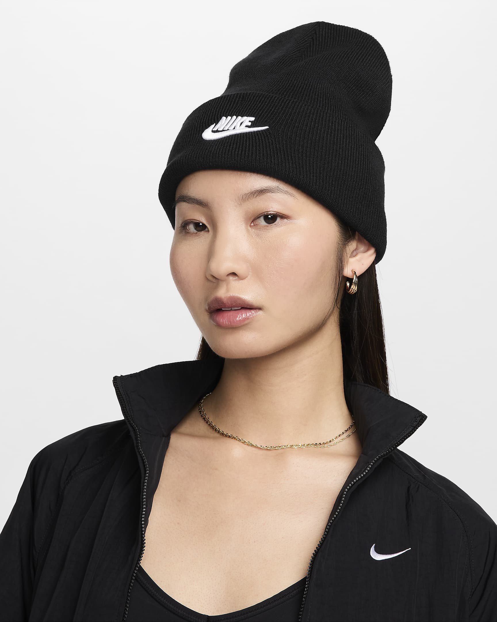 Gorro Futura Nike Peak - Negro/Blanco