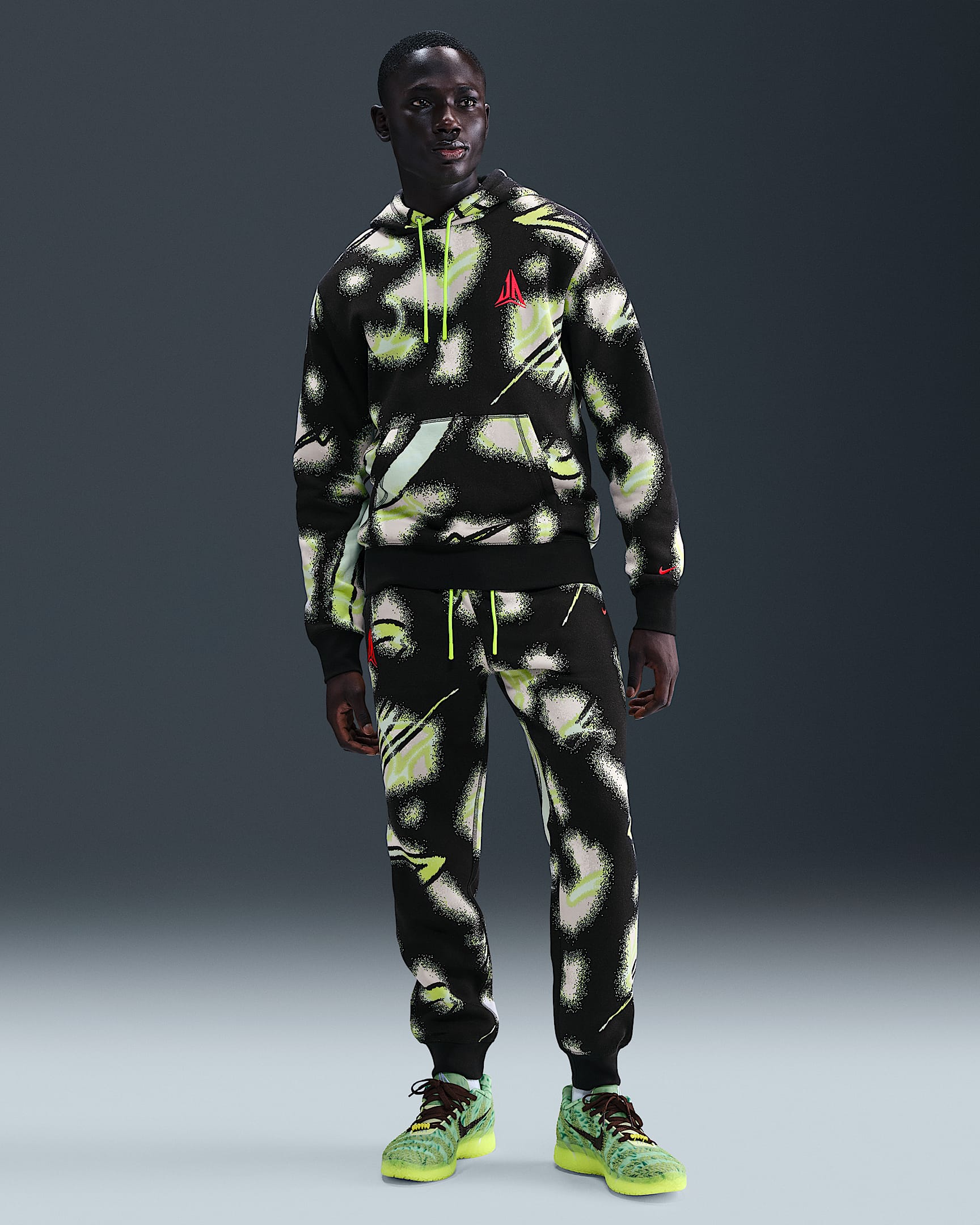Ja Men's Club Fleece Basketball Joggers - Volt