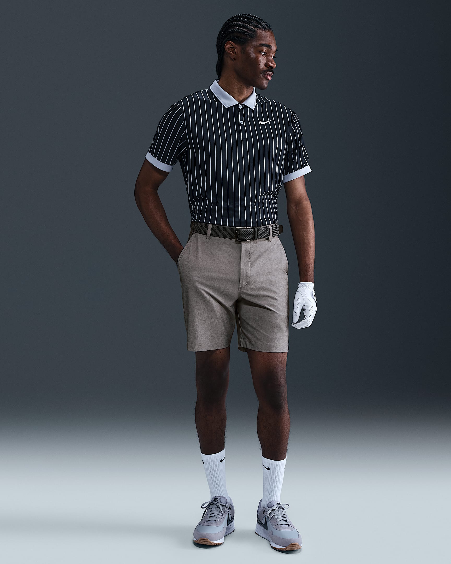 Nike Victory Men's Dri-FIT 7" Golf Shorts - Night Forest/Light Orewood Brown/Night Forest