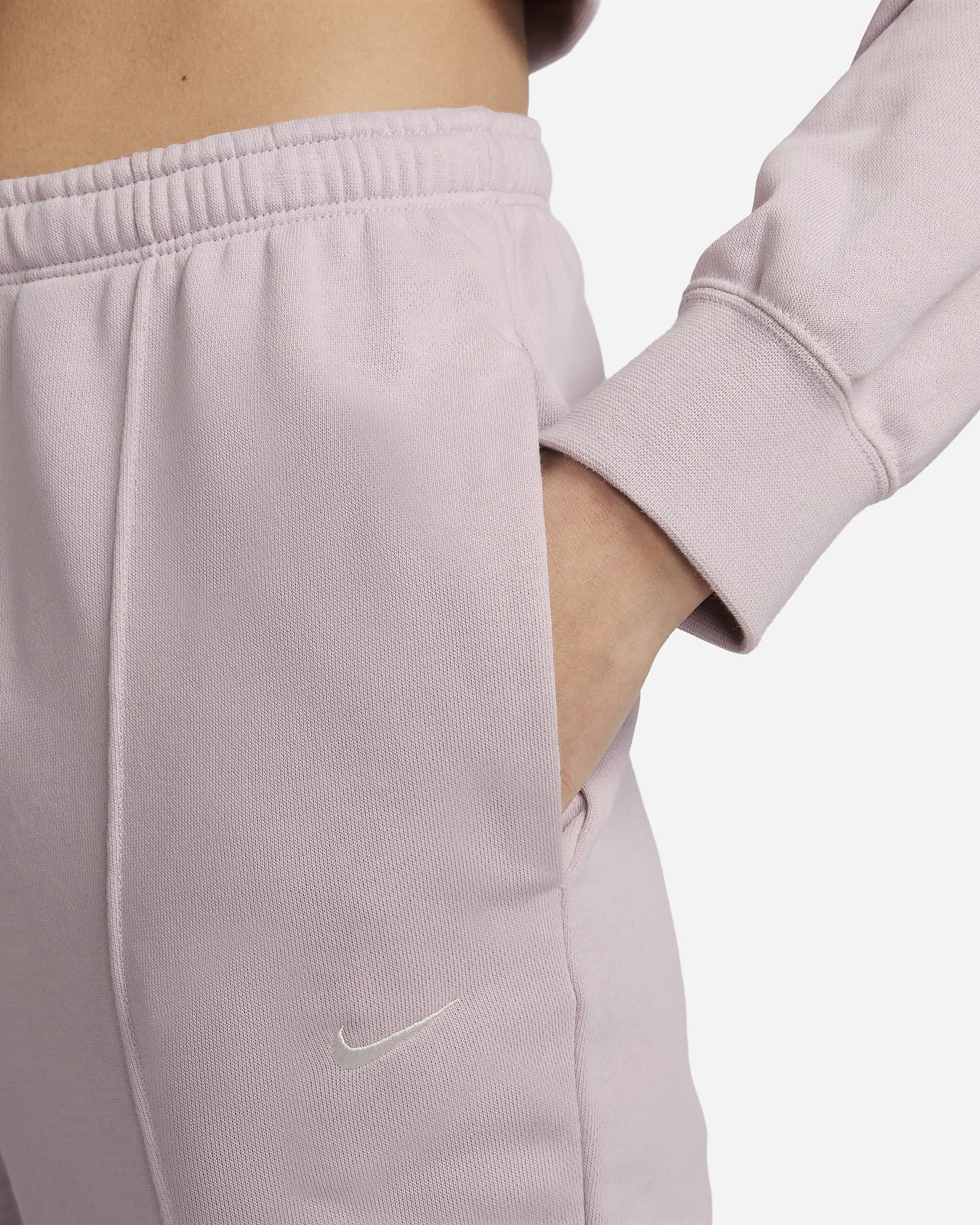 Nike Sportswear Chill Terry Women's Slim High-Waisted French Terry Sweatpants - Platinum Violet/Sail