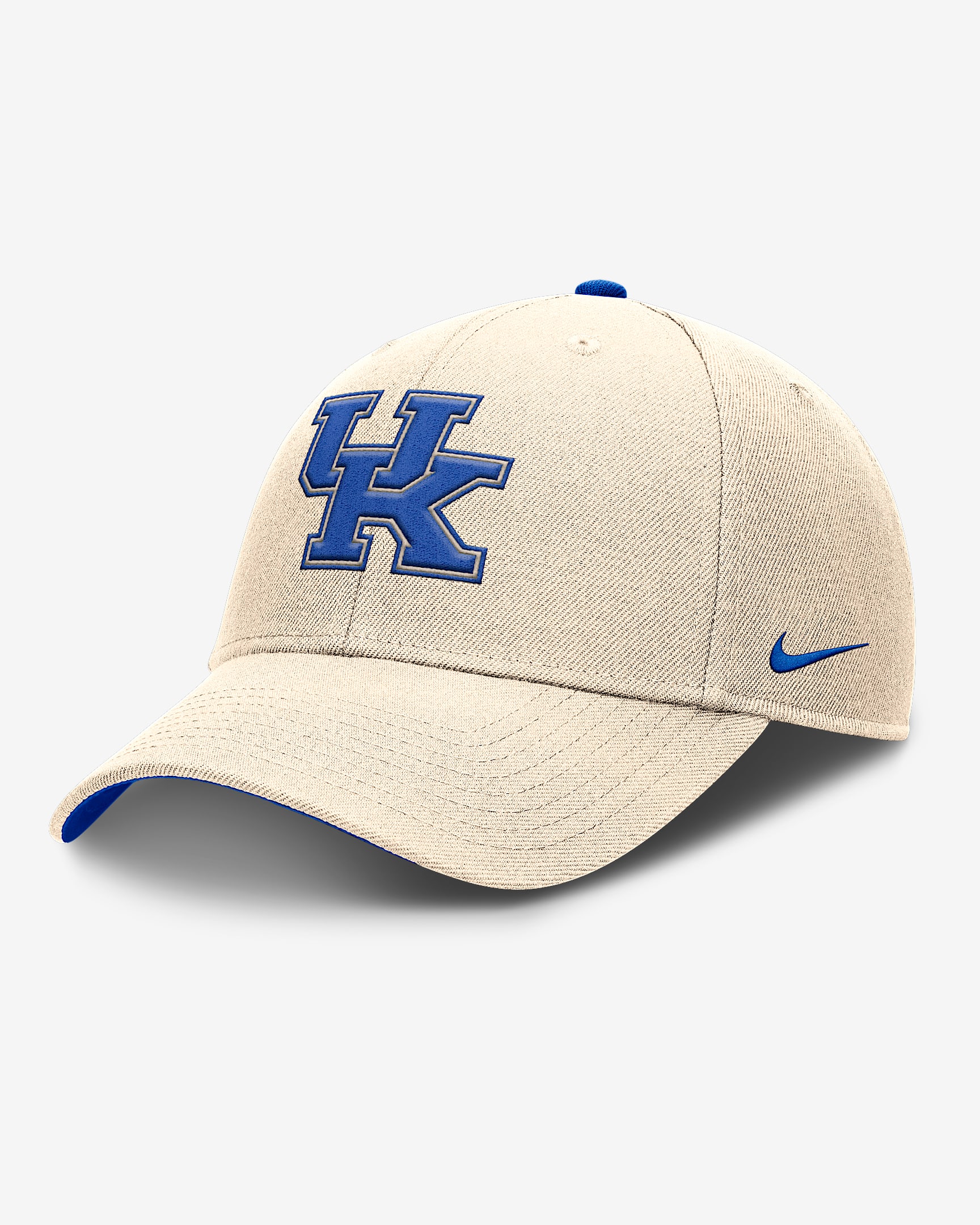 Kentucky Primetime Rise Men's Nike Dri-FIT College Trucker Adjustable Hat - Natural