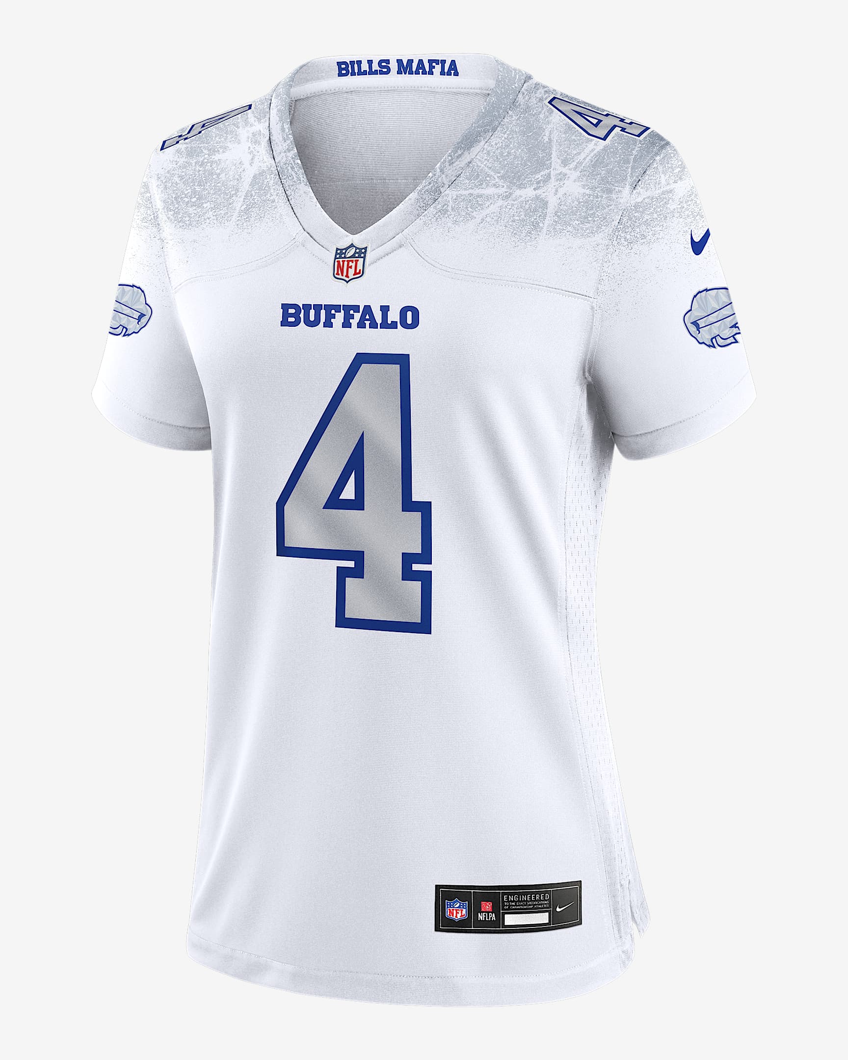 James Cook III Buffalo Bills Rivalries Collection Women’s Nike NFL Game Jersey - White