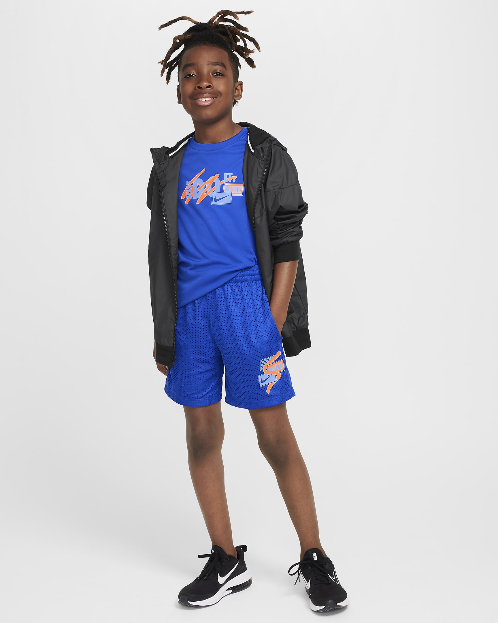 Nike Multi Big Kids' (Boys') Dri-FIT Shorts - Game Royal