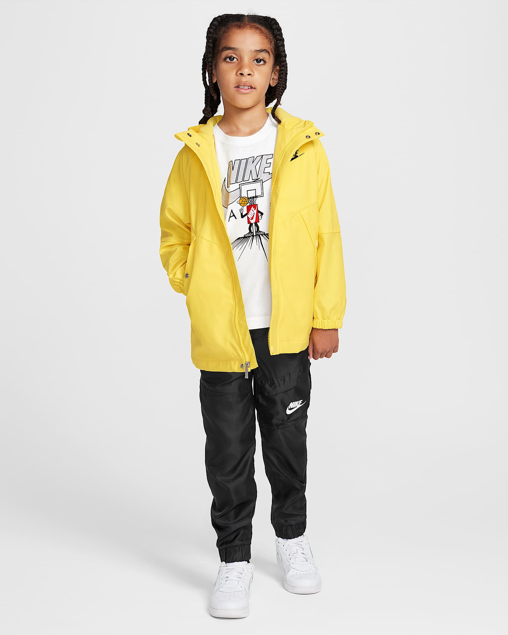 Chamarra impermeable para niños talla pequeña Nike - Amarillo opti