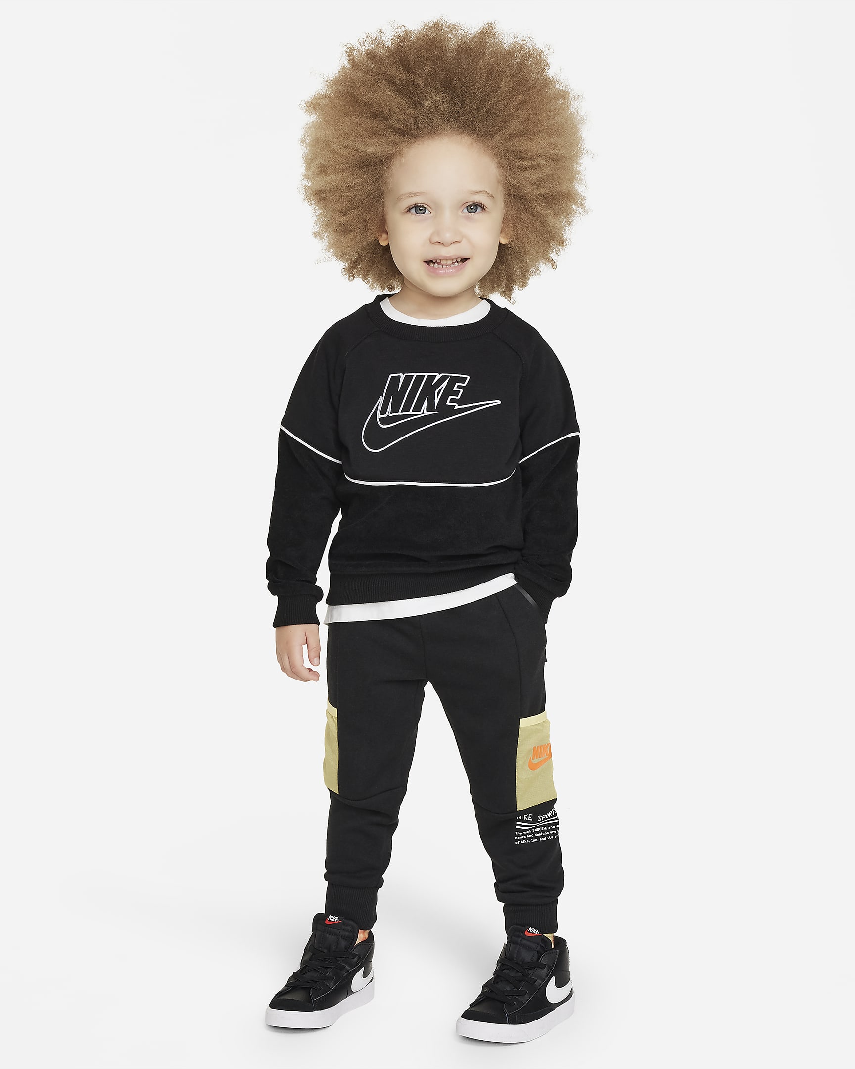 Nike Sportswear Paint Your Future Toddler French Terry Pants - Black