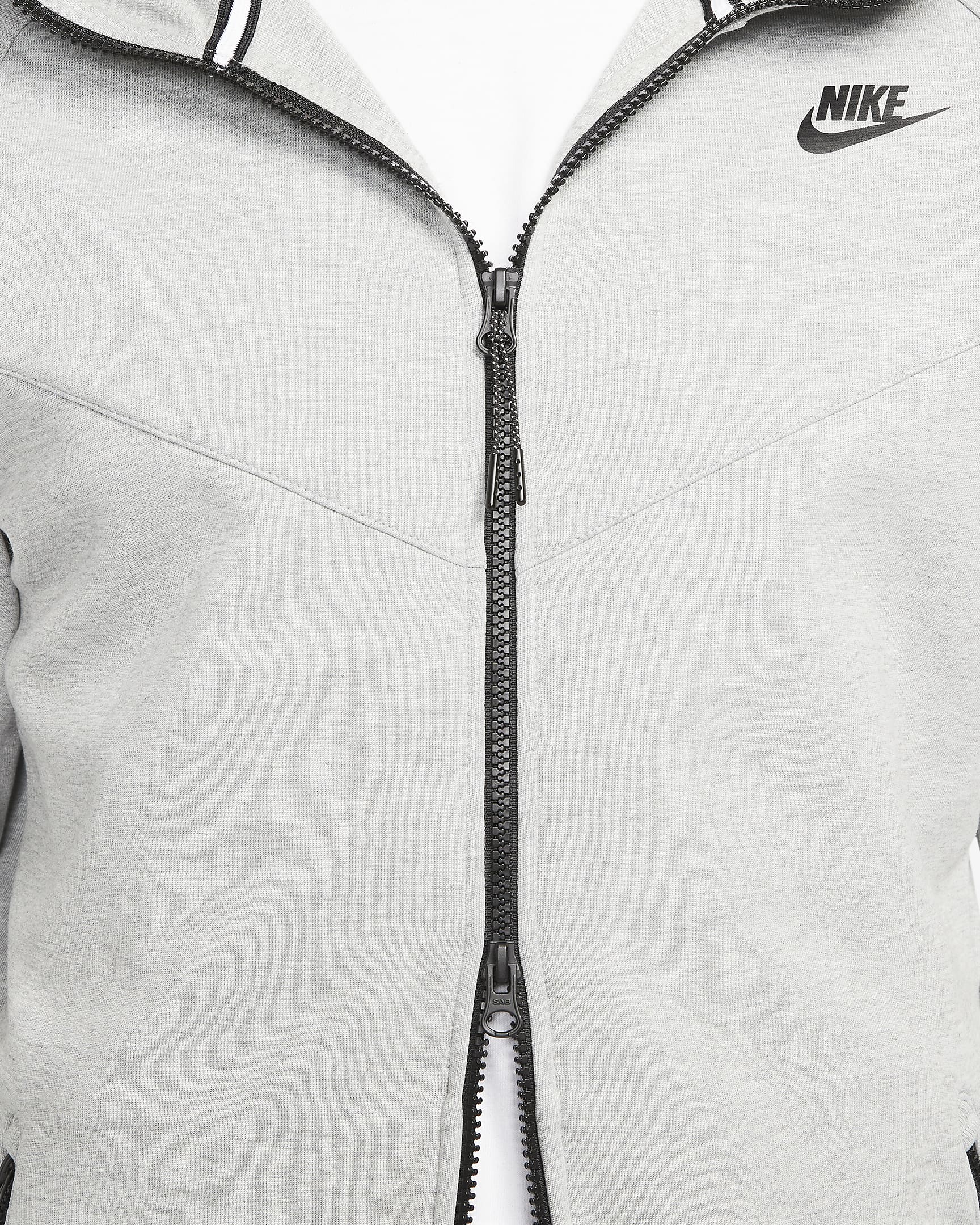 Nike Sportswear Tech Fleece OG Men's Full-Zip Hoodie Sweatshirt - Dark Grey Heather/Black