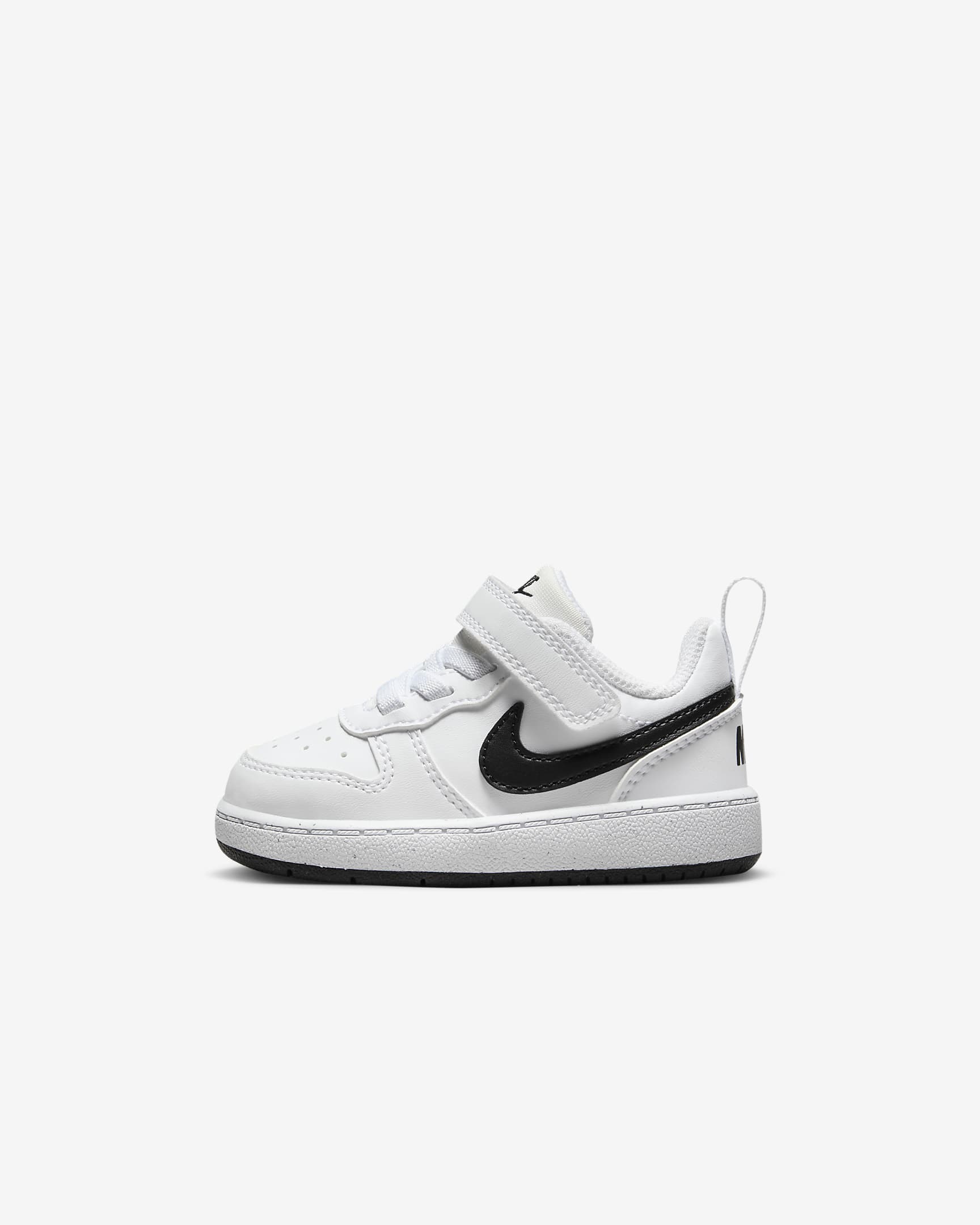 Nike Court Borough Low Recraft Schuh für Babys und Kleinkinder - Weiß/Schwarz