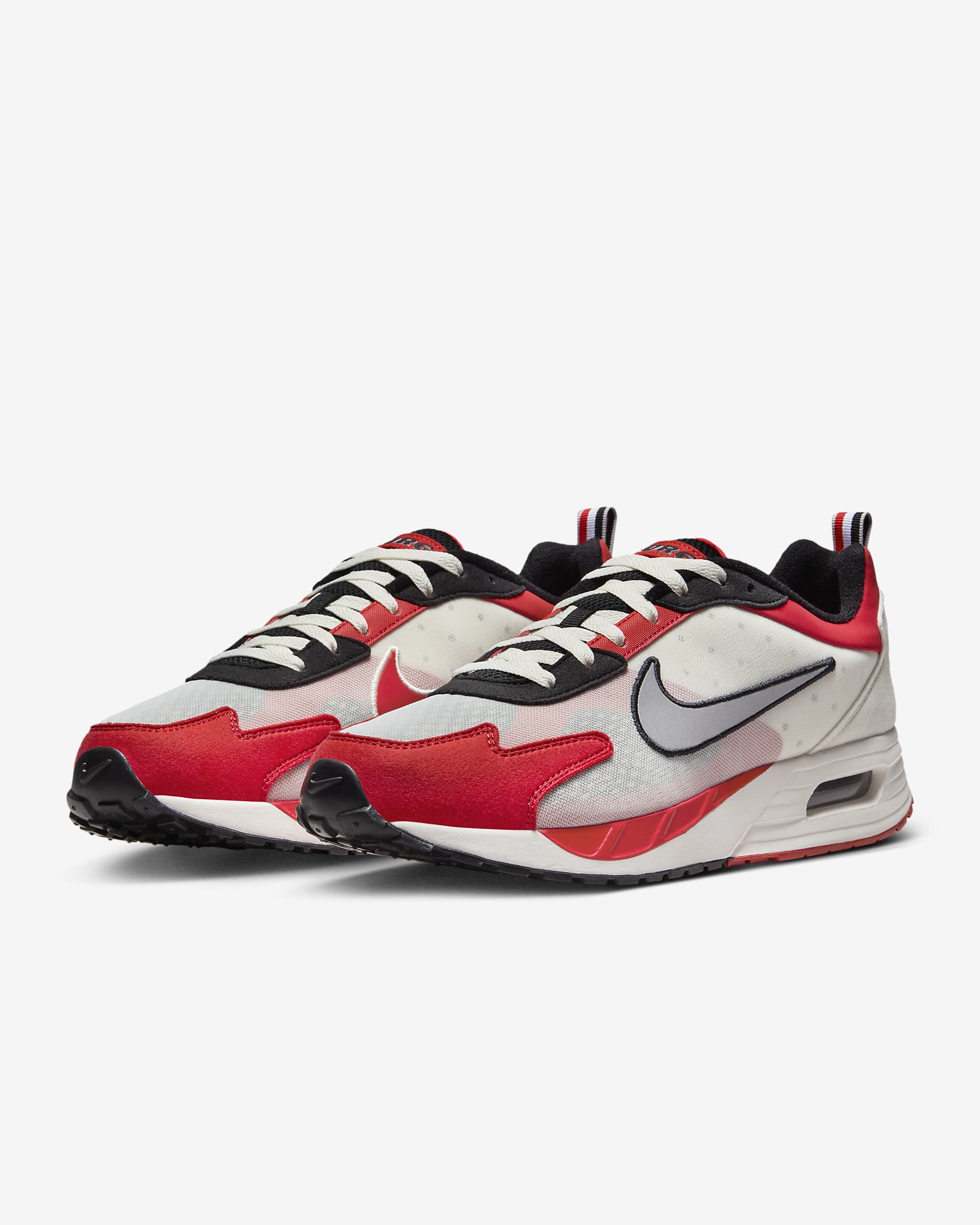 Georgia Nike Air Max Solo Men's Shoes - Black/Phantom/University Red/Metallic Silver