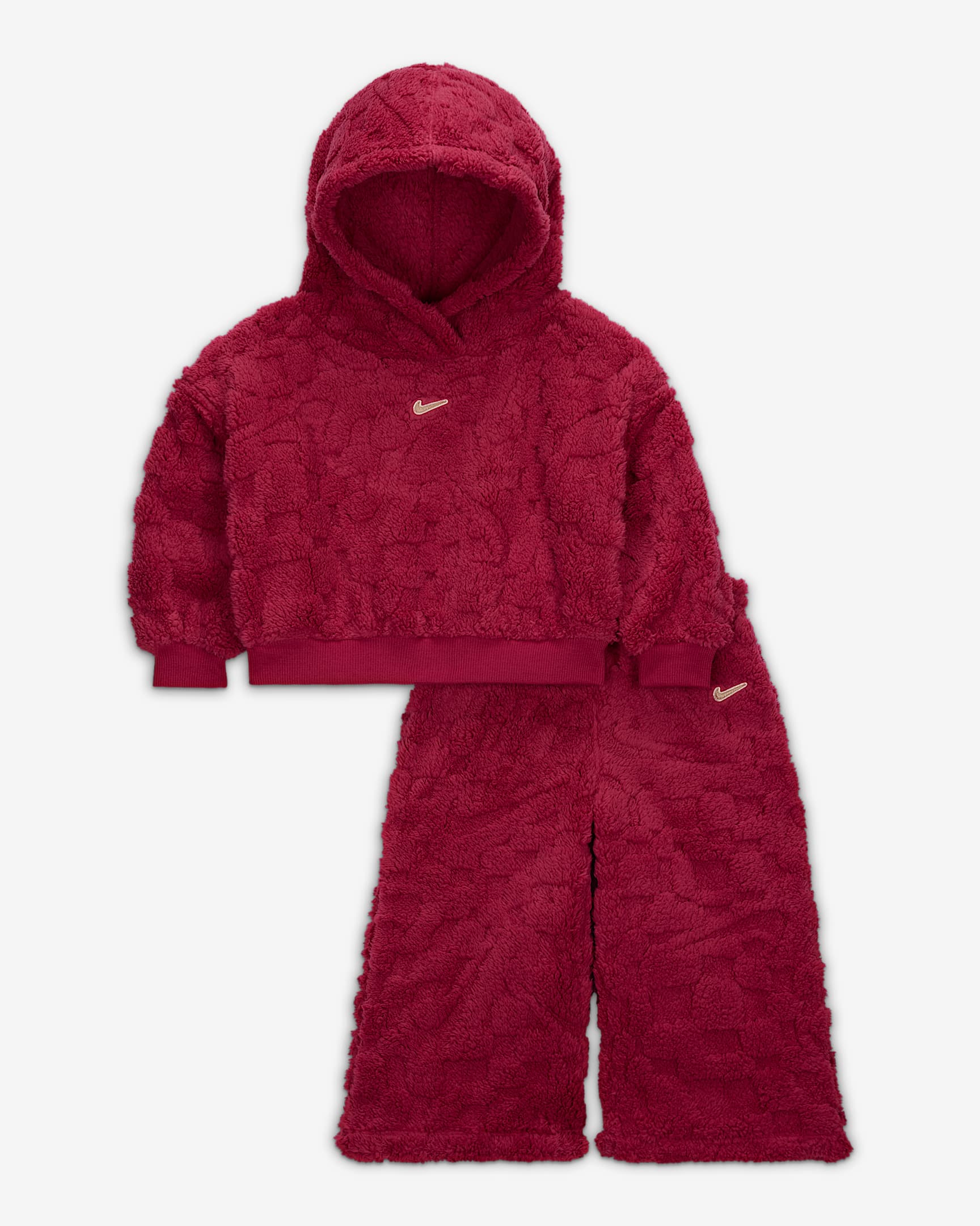 Nike Cozy Baby (12-24M) Pullover Hoodie and Pants Set - Sweet Beet