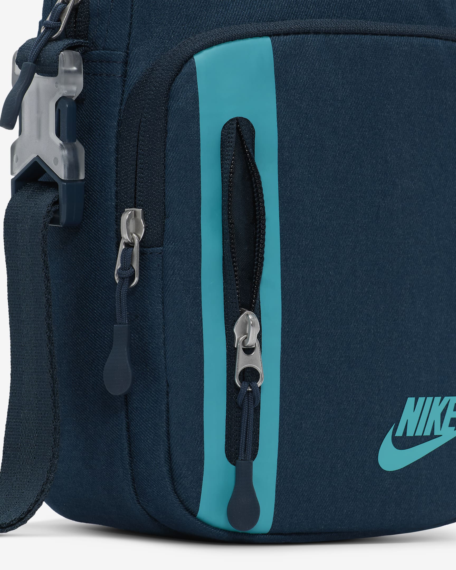 Bolsa bandolera Nike Elemental Premium (4 L) - Azul marino militar/Azul marino militar/Cactus empolvado