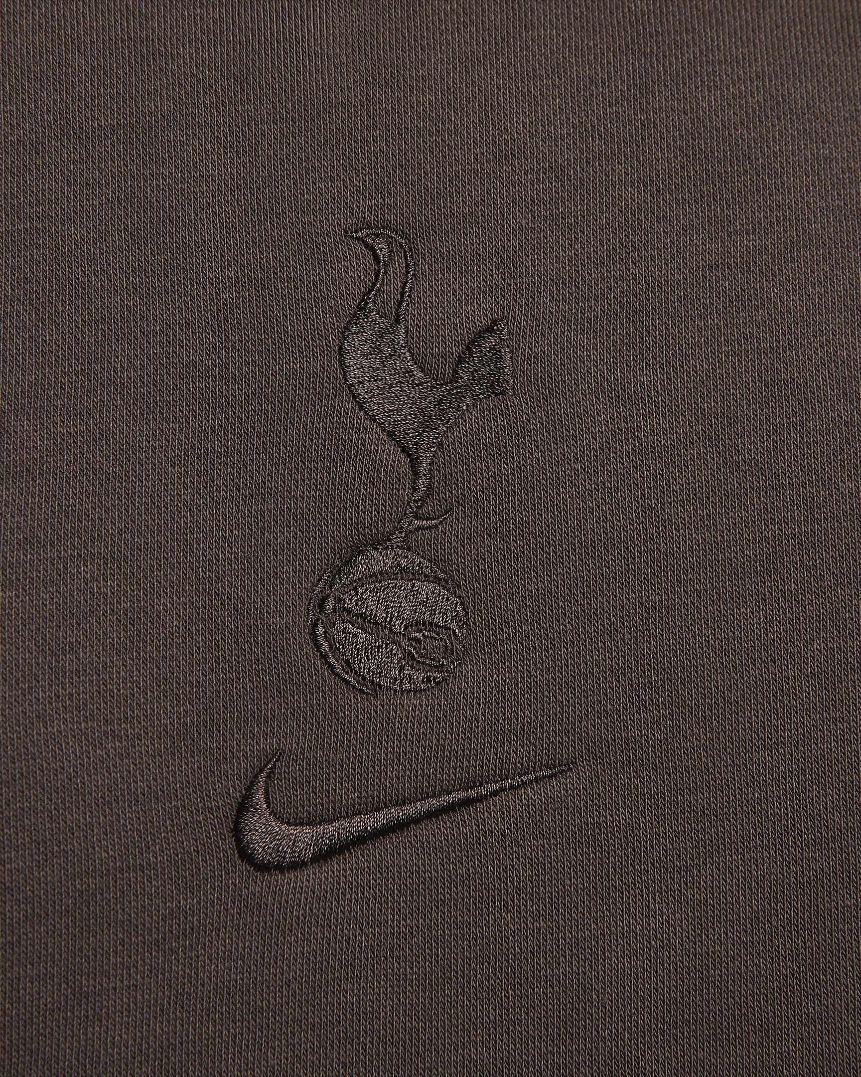 Tottenham Hotspur Club Third Men's Nike Soccer Fleece Pullover Hoodie - Dark Chocolate/Dark Chocolate