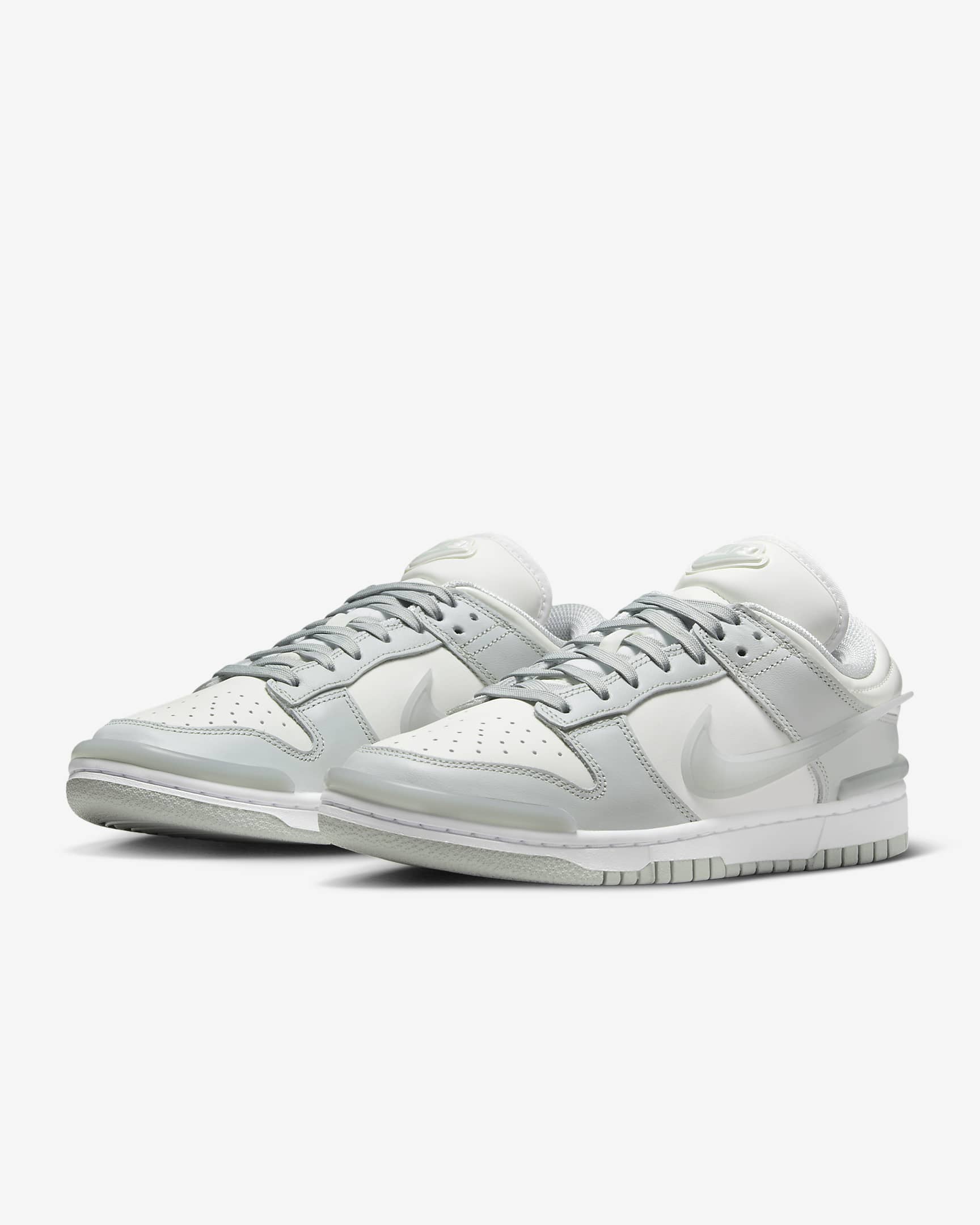 Nike Dunk 低筒 Twist 女鞋 - Light Silver/白色/Sail