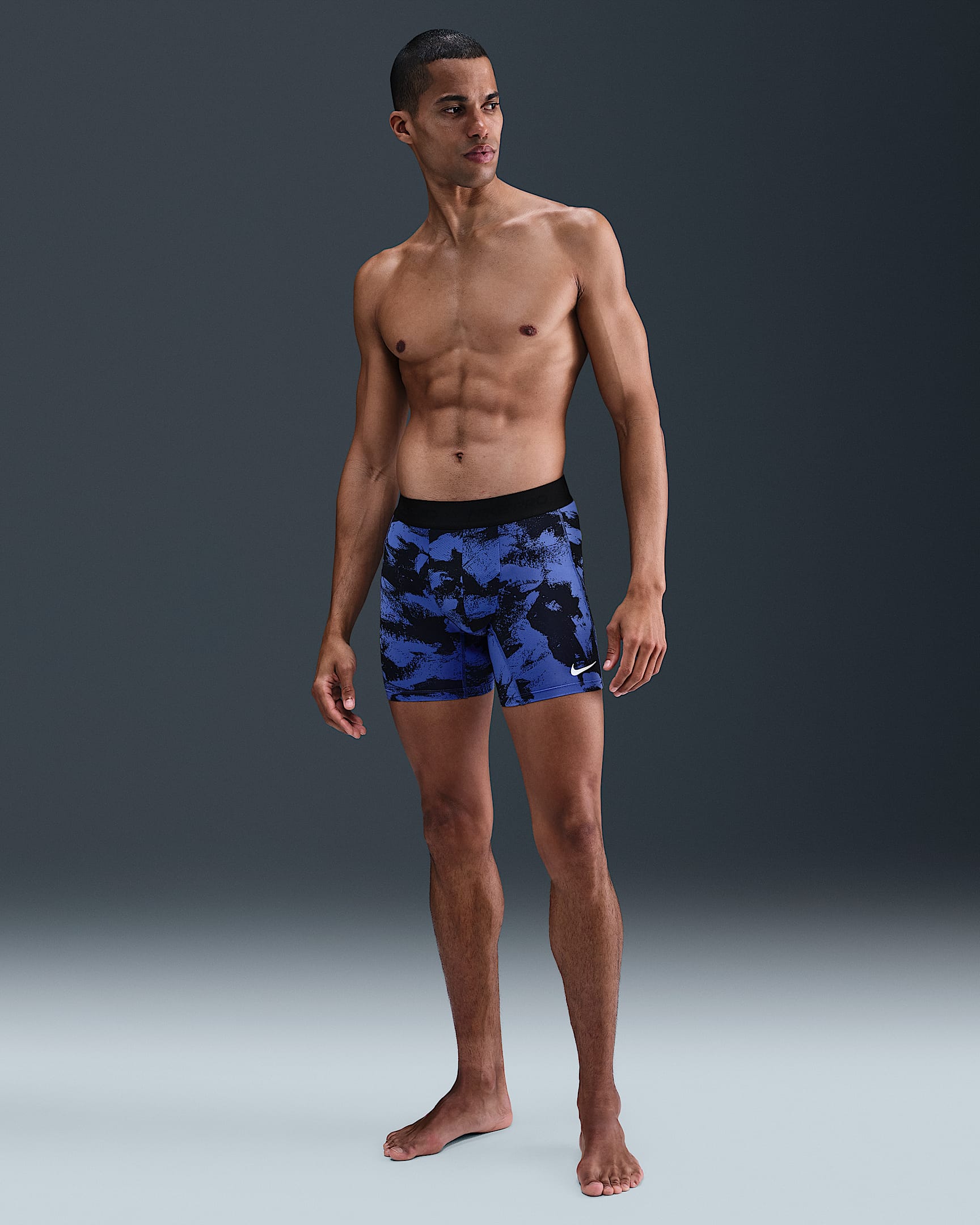 Nike Pro Men's Dri-FIT Shorts - Comet Blue/White