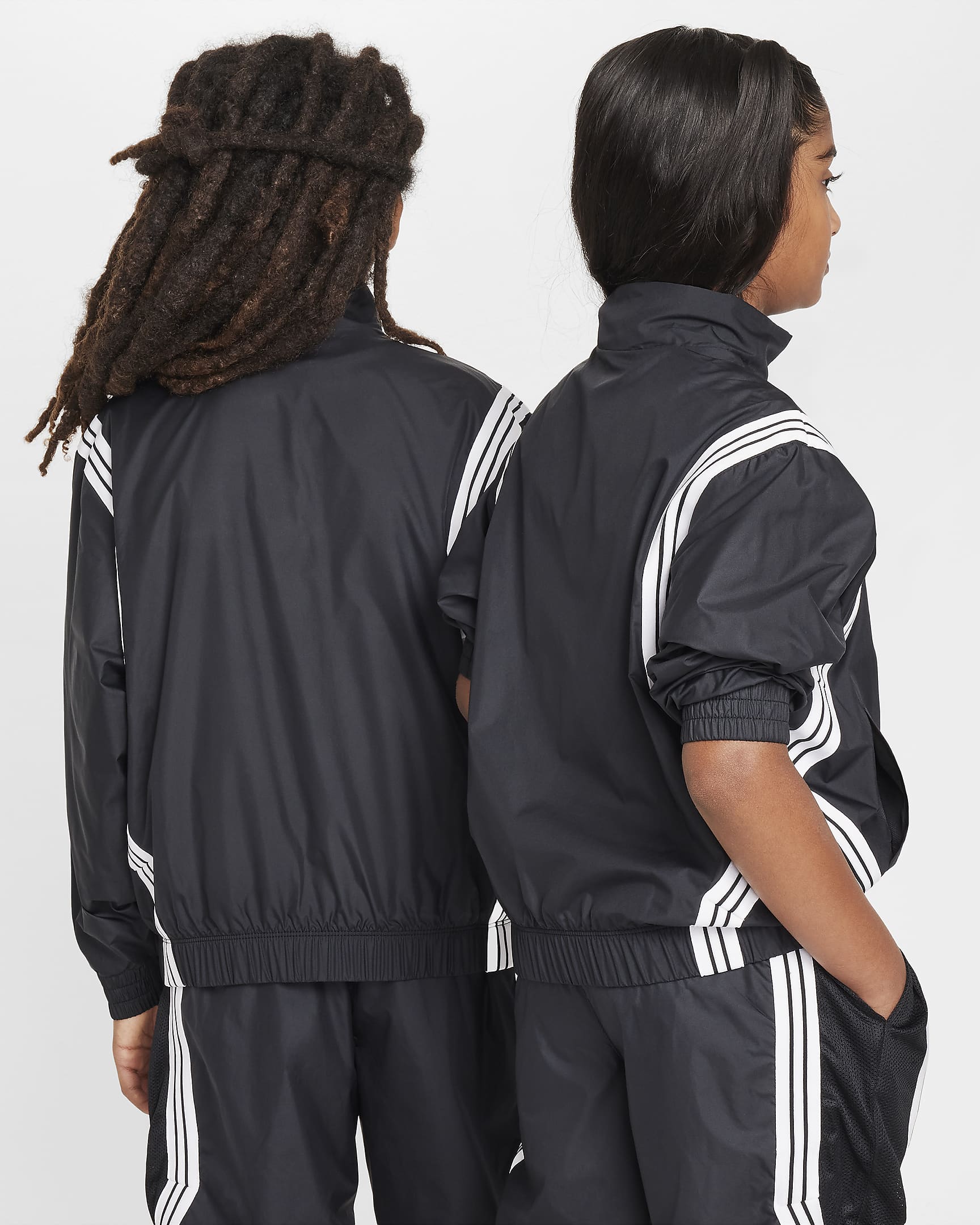 Veste de basket déperlante Nike Crossover pour ado - Noir/Blanc