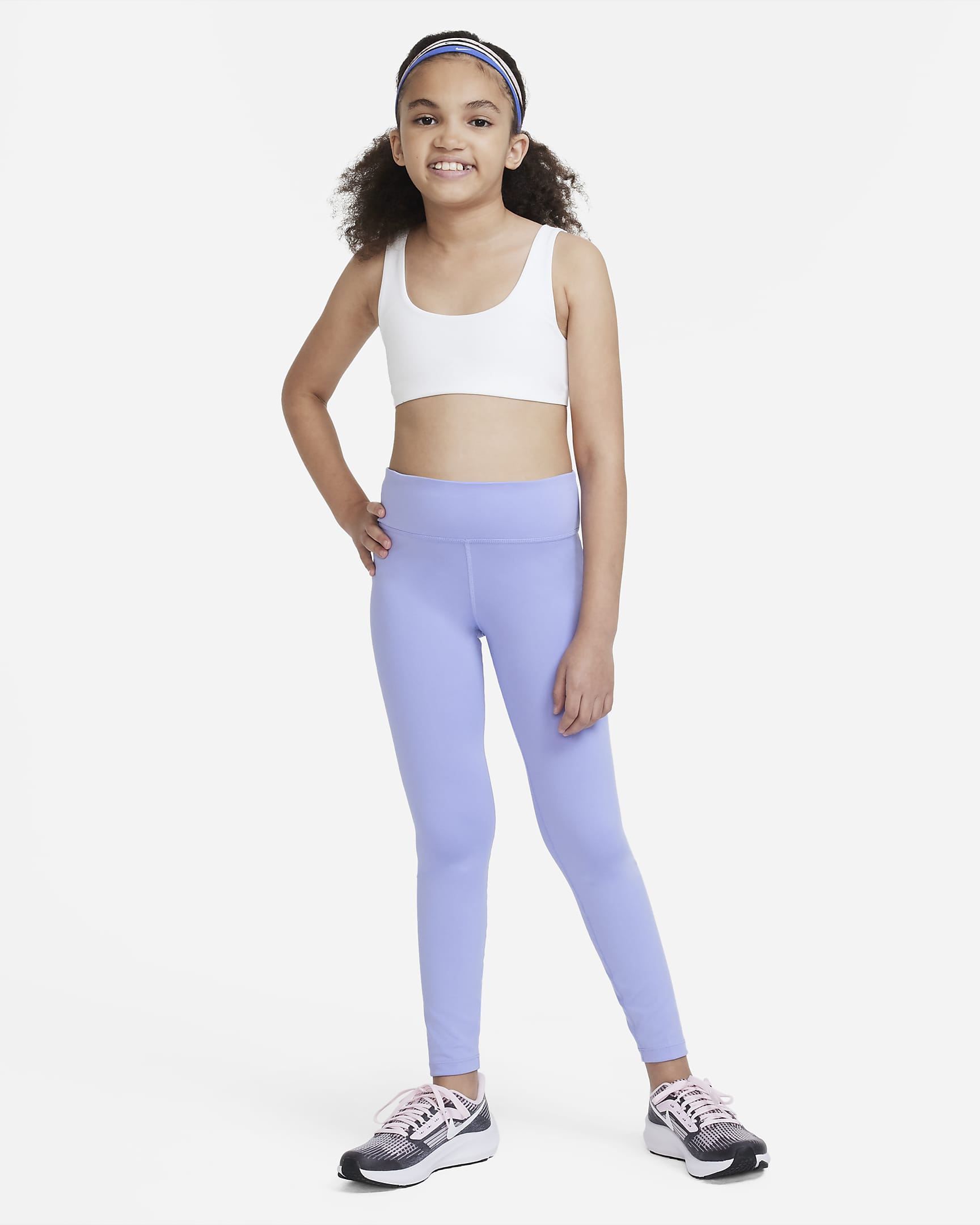 Nike Alate All U Big Kids' (Girls') Sports Bra - White