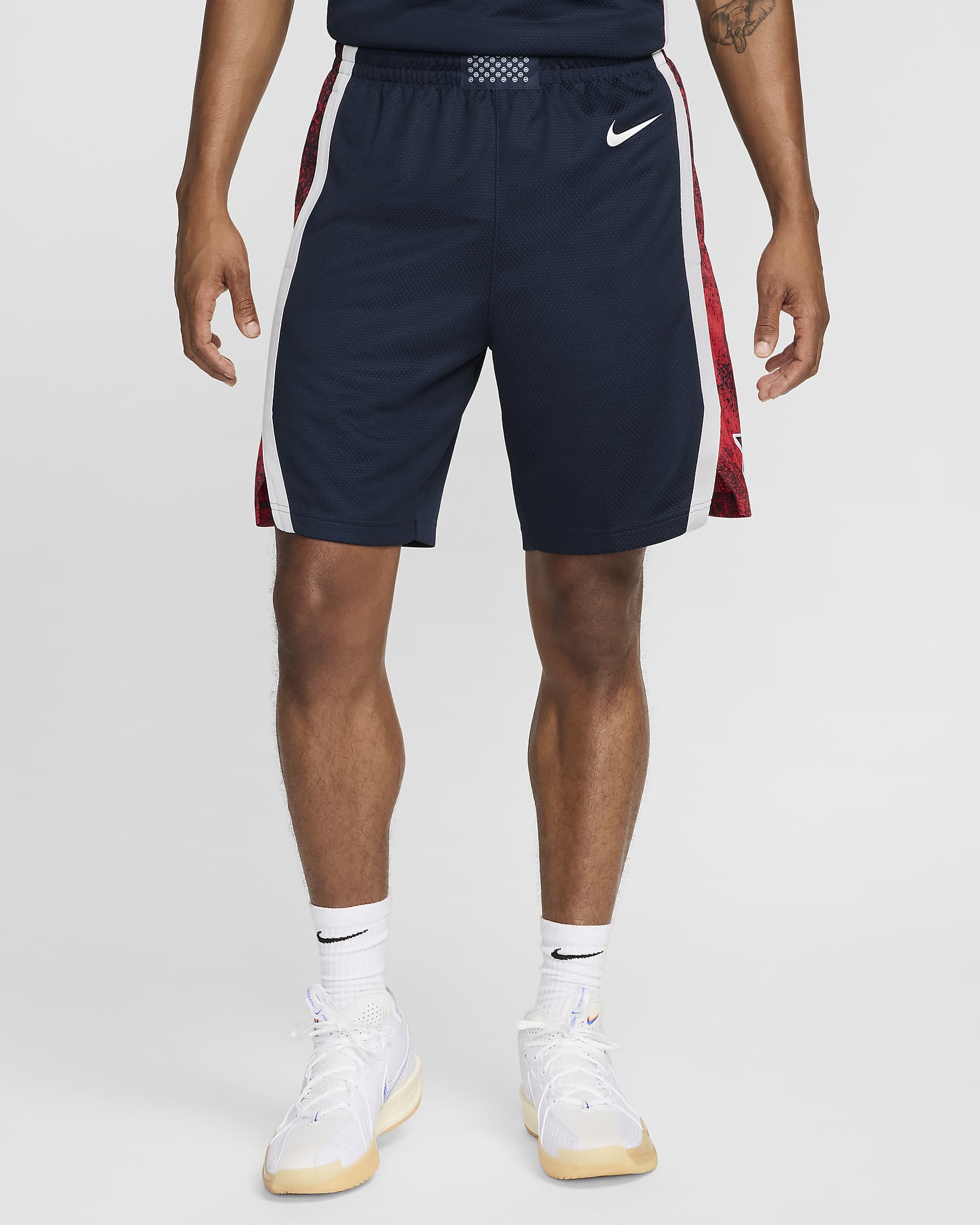 USA Limited Road Men's Jordan Basketball Shorts - Obsidian/White