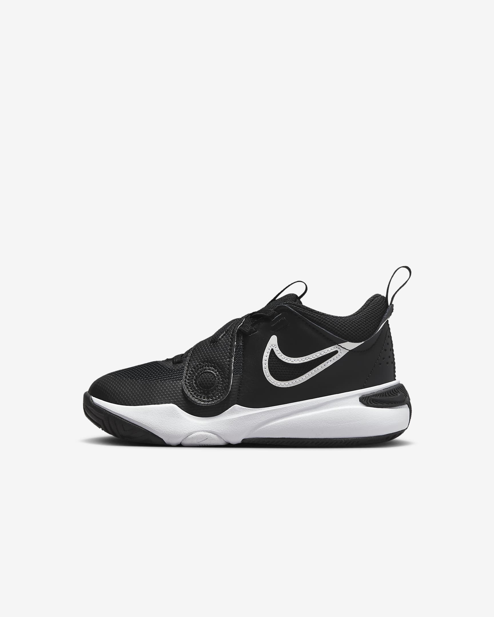 Nike Team Hustle D 11 Younger Kids' Shoes - Black/White