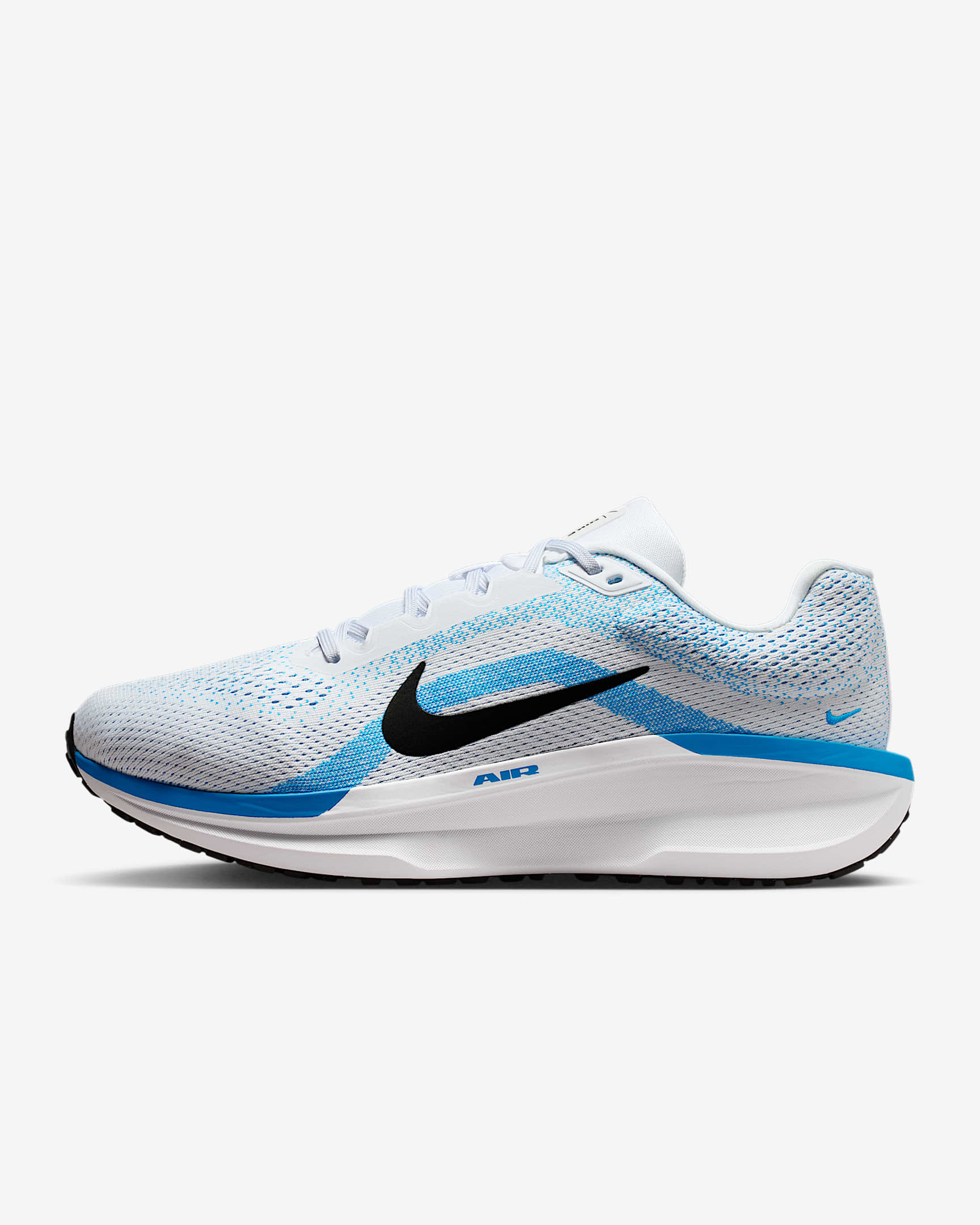 Nike Winflo 11 Men's Road Running Shoes (Extra Wide) - White/Blue Hero/Black