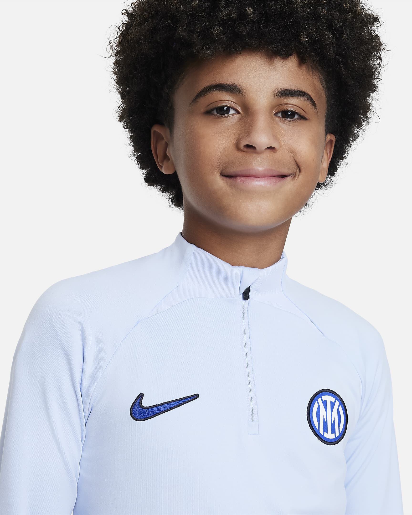 Inter Milan Strike Older Kids' Nike Dri-FIT Knit Football Drill Top ...