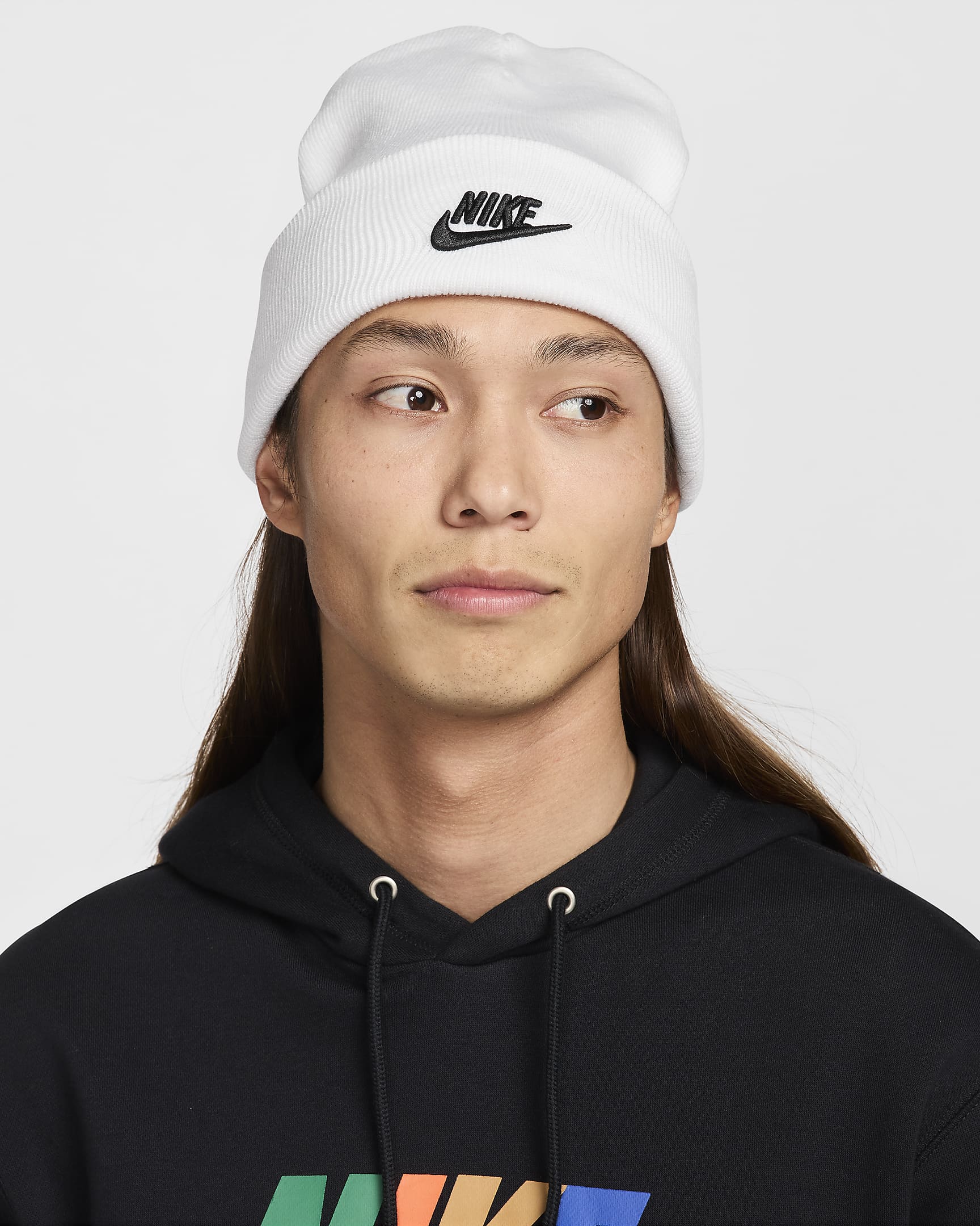 Gorro Futura Nike Peak - Blanco/Negro