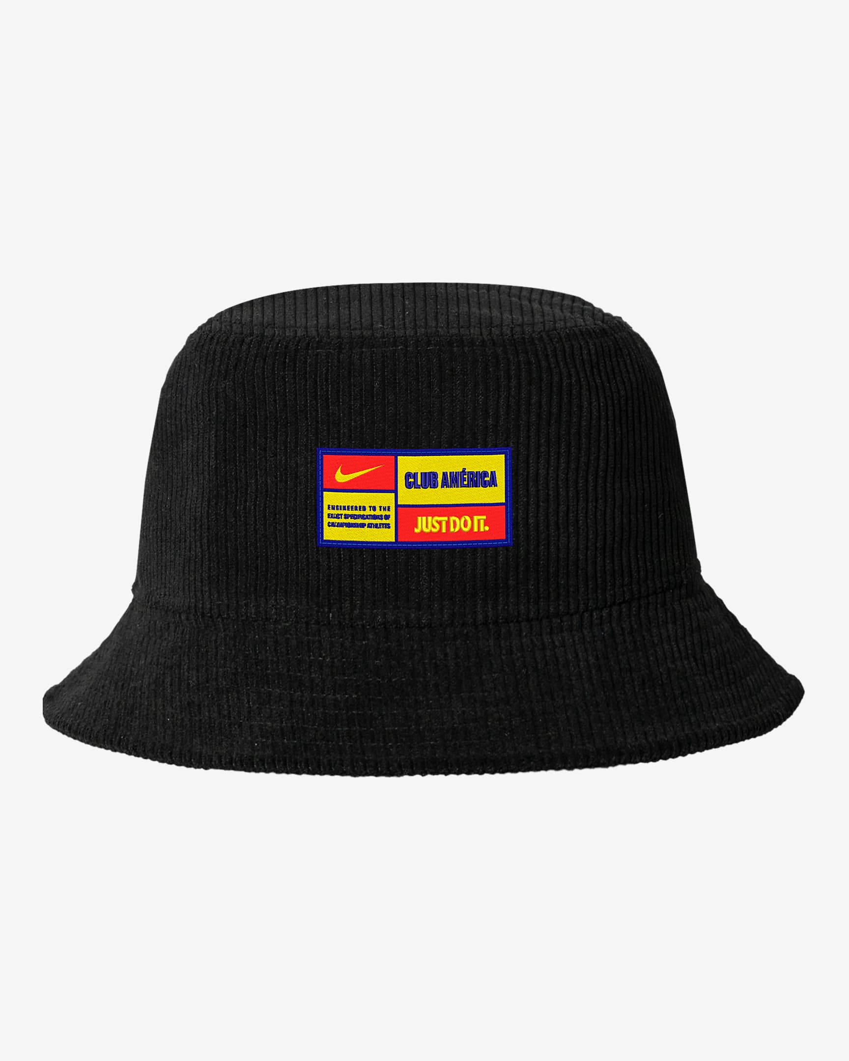 Gorro tipo pescador de fútbol Nike de pana Club América - Negro