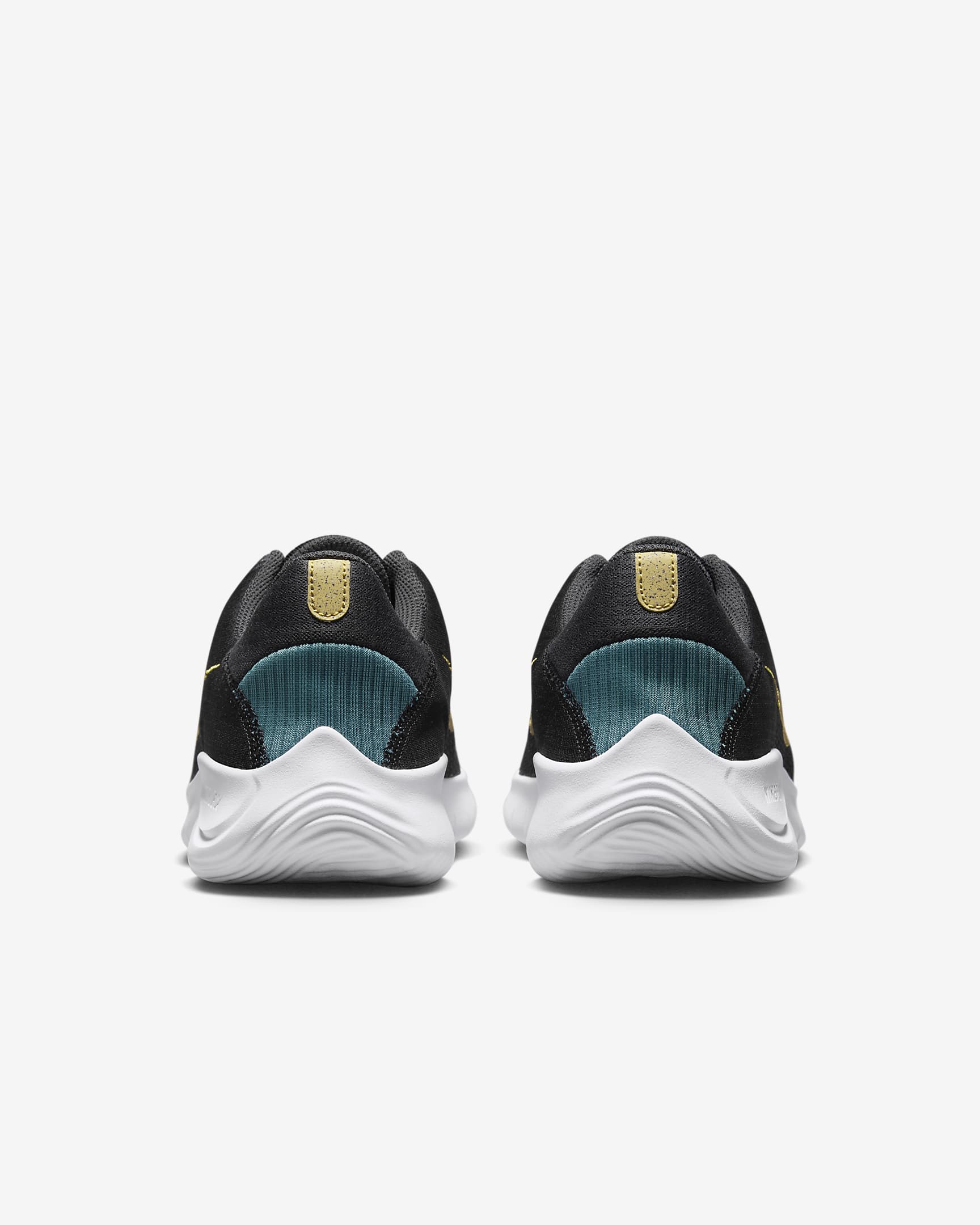 Nike Experience Run 11 Women's Road Running Shoes - Black/Dark Smoke Grey/Noise Aqua/Wheat Gold