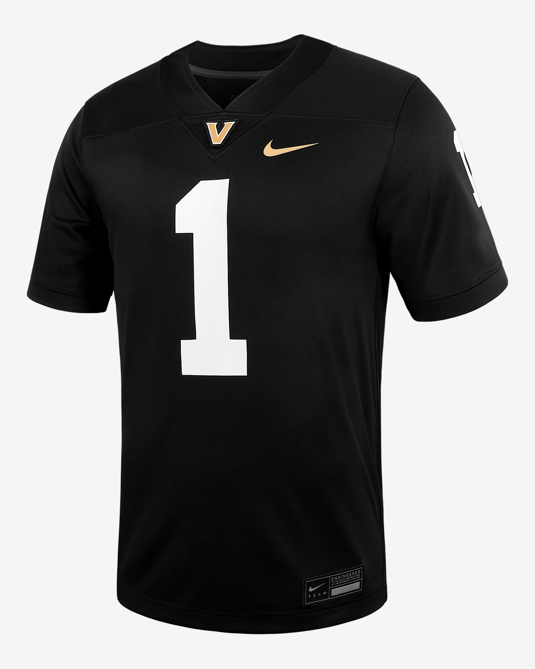 Vanderbilt Men's Nike College Football Replica Jersey - Black