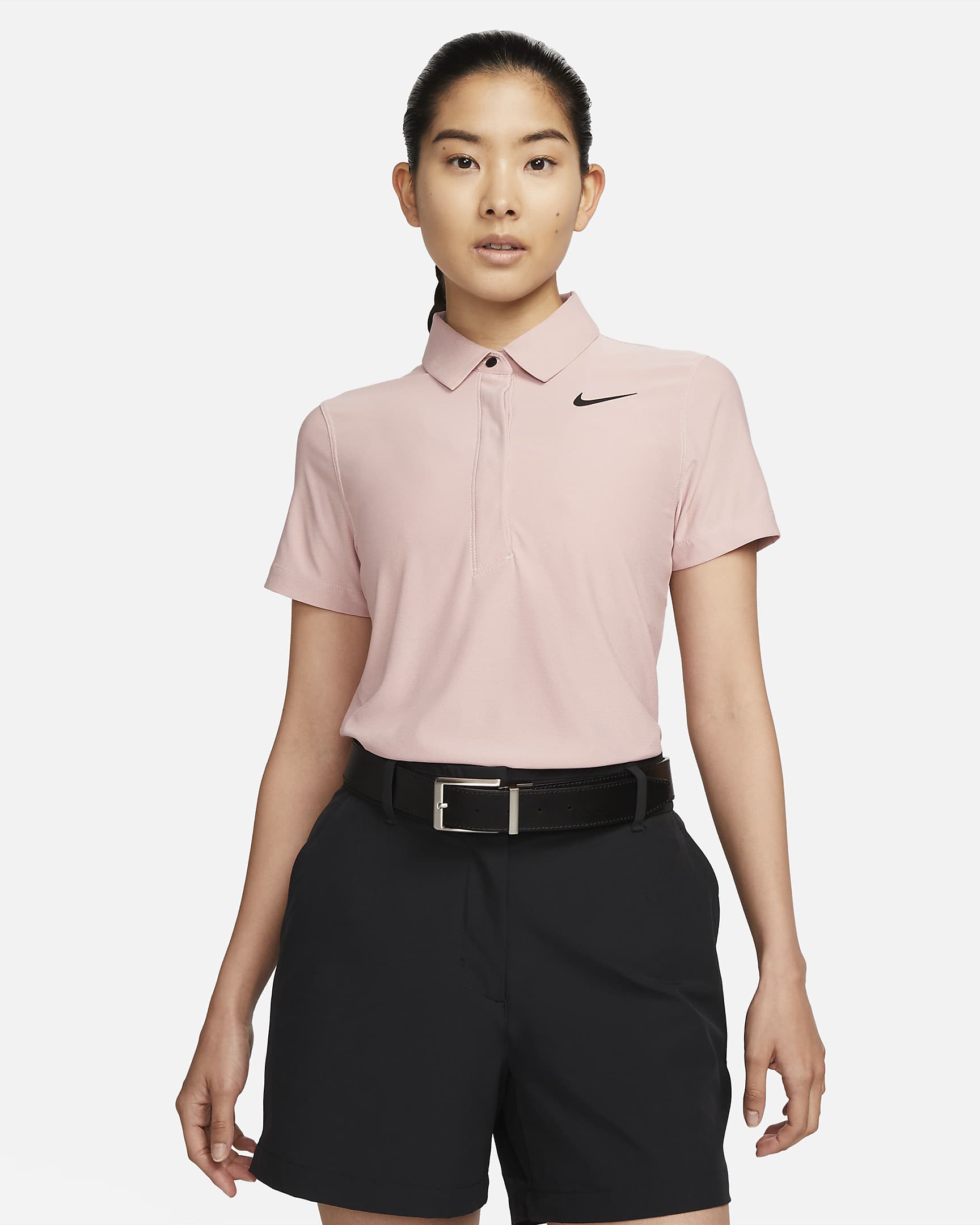 Nike Women’s Short-Sleeve Golf Polo Crop Top in Dragon Red/Sail NWT Size M main image 0