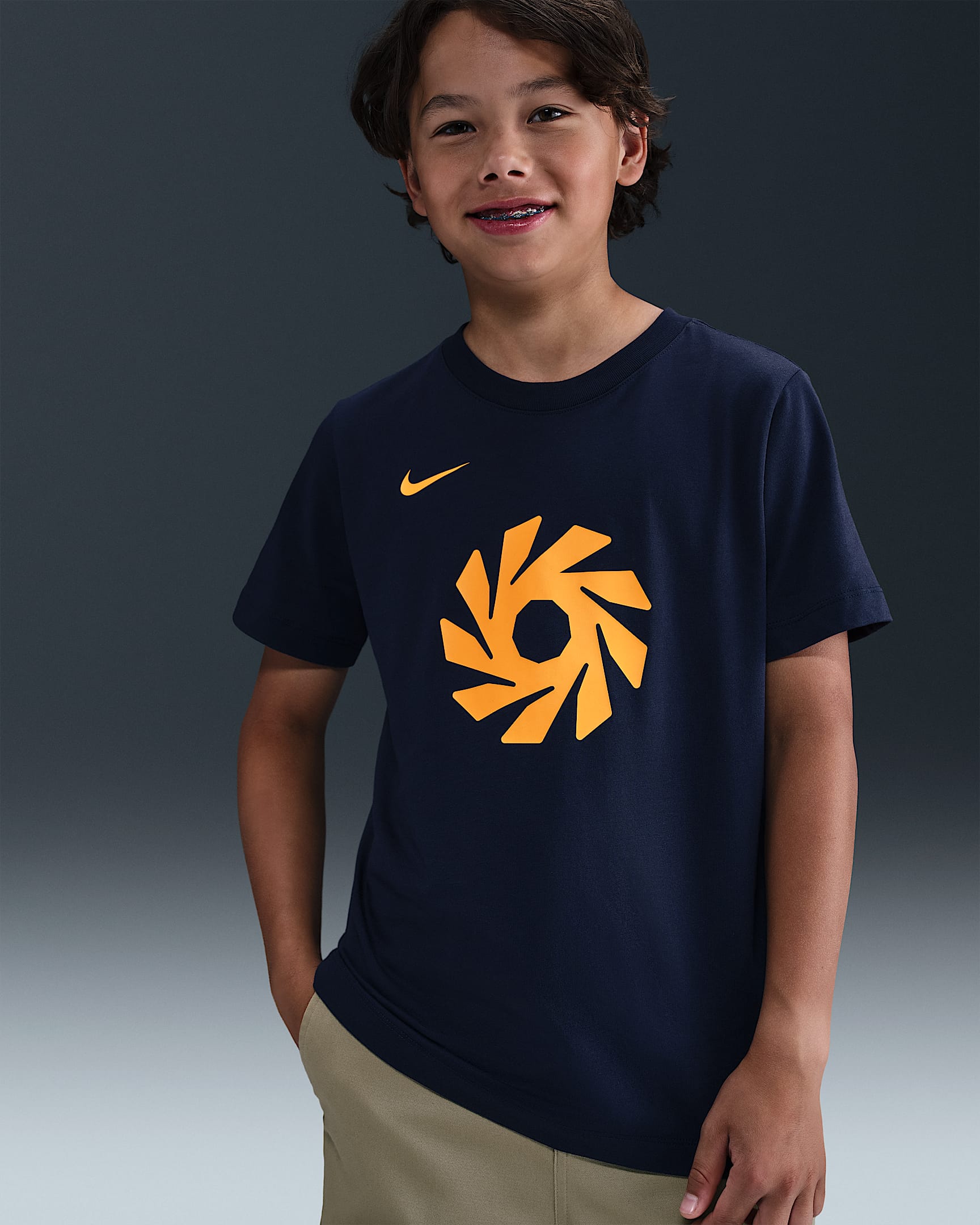 Erling Haaland Older Kids' T-Shirt - Blackened Blue