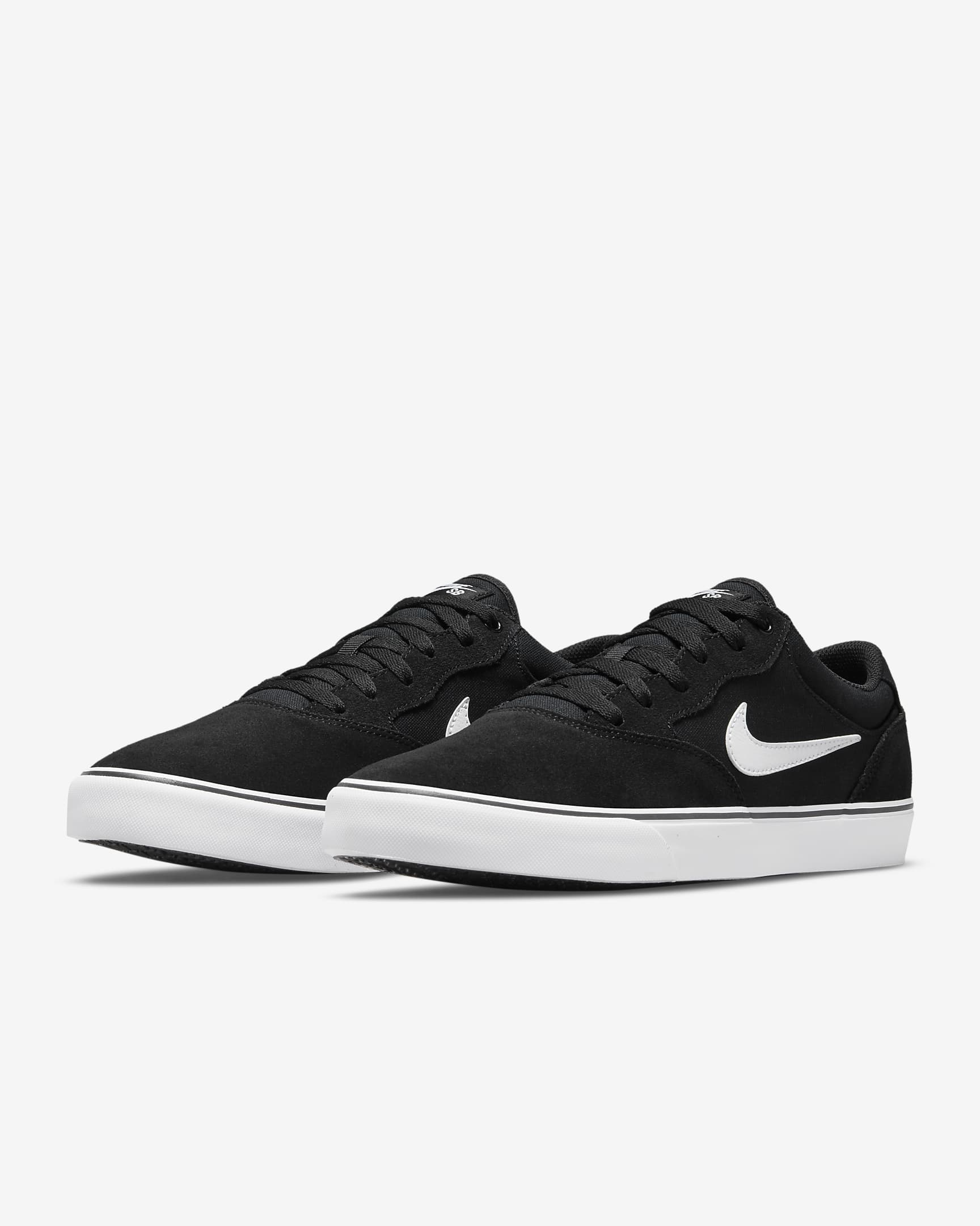 Nike SB Chron 2 Skate Shoe - Black/Black/White