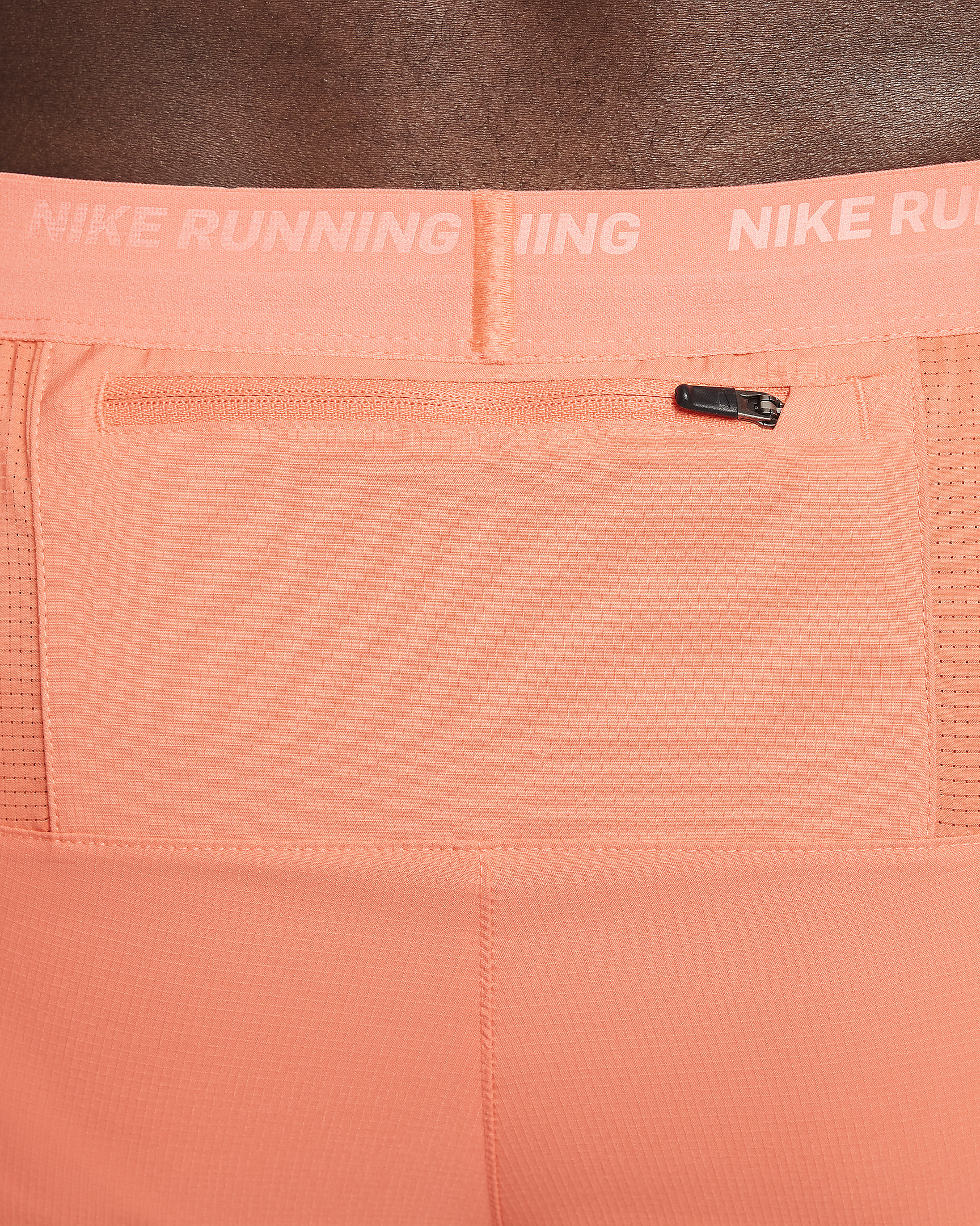 Nike Stride Men's Dri-FIT 13cm (approx.) Hybrid Running Shorts - Light Wild Mango/Vintage Coral/Black