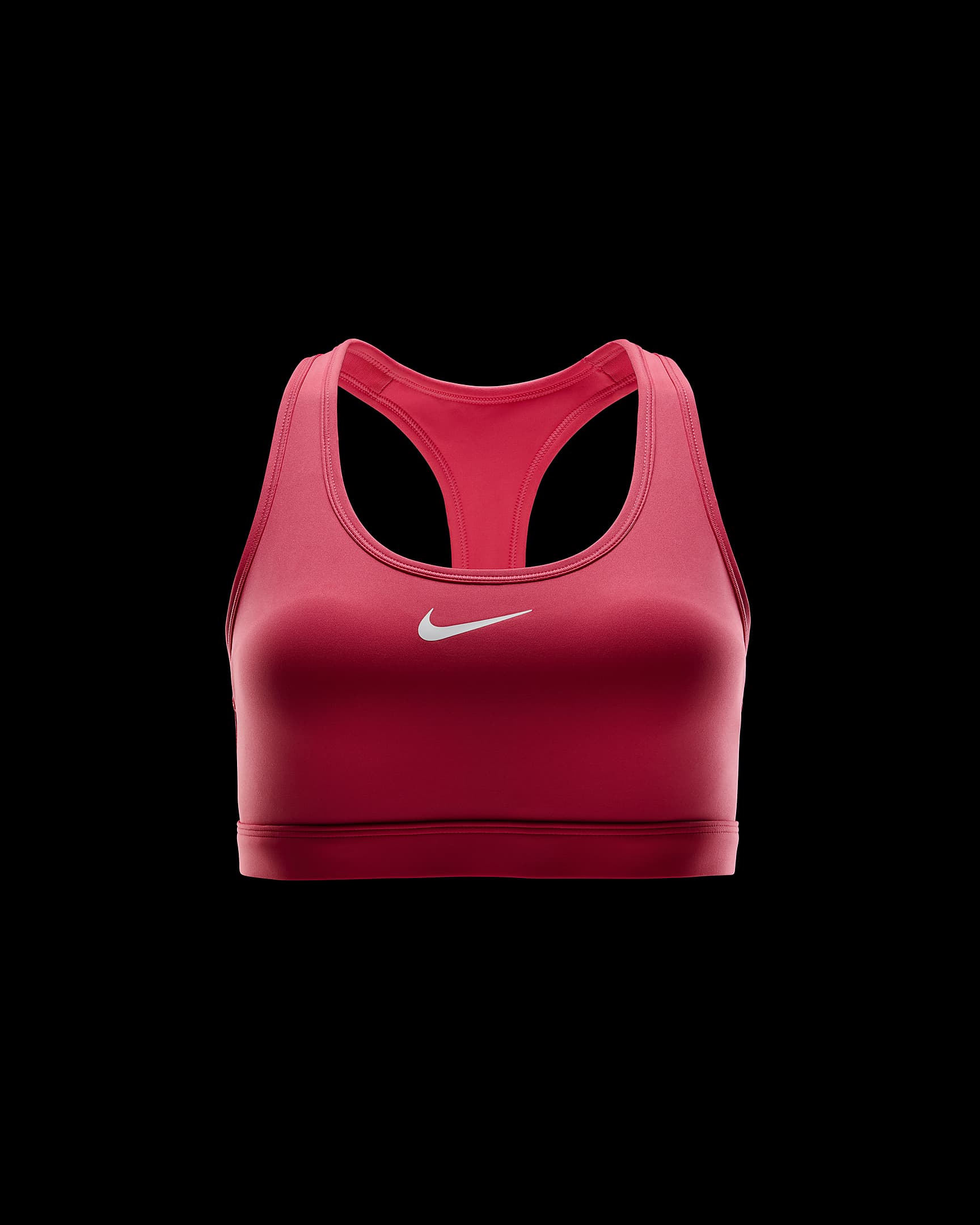 Nike Swoosh Medium-Support Women's Padded Sports Bra - Aster Pink/White