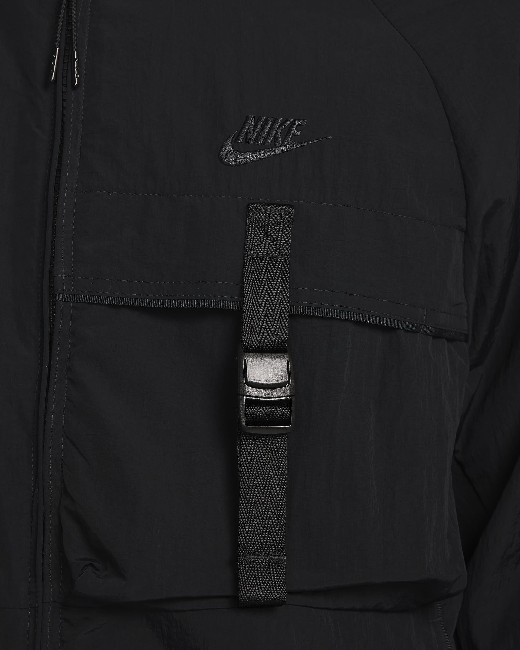 Nike Tech Webjacke (Herren) - Schwarz/Schwarz