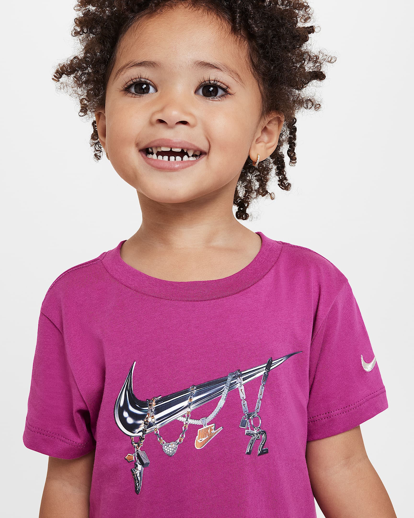 Nike Shine Toddler T-Shirt - Hot Fuchsia