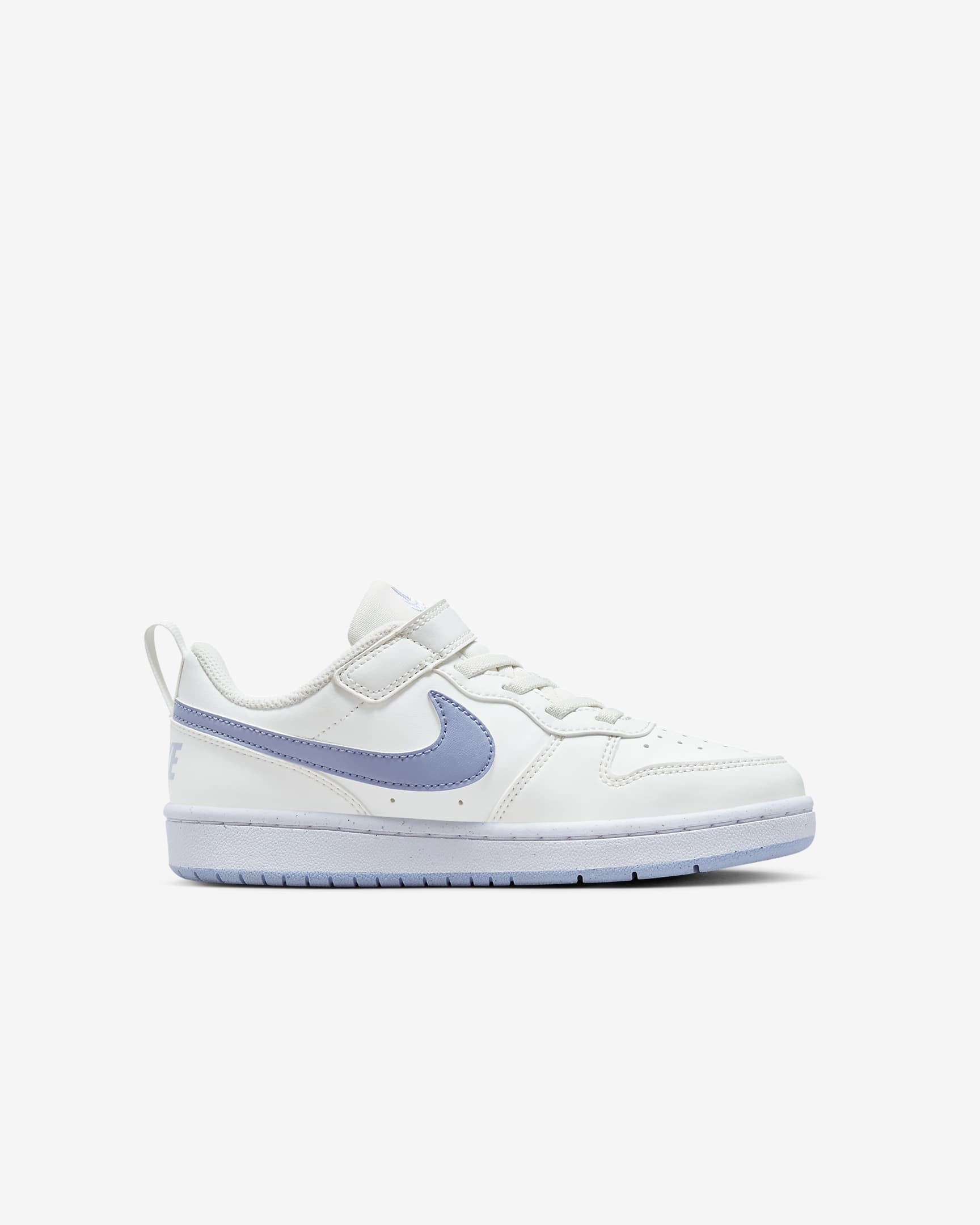 Nike Court Borough Low Recraft Younger Kids' Shoes - Summit White/Cobalt Bliss