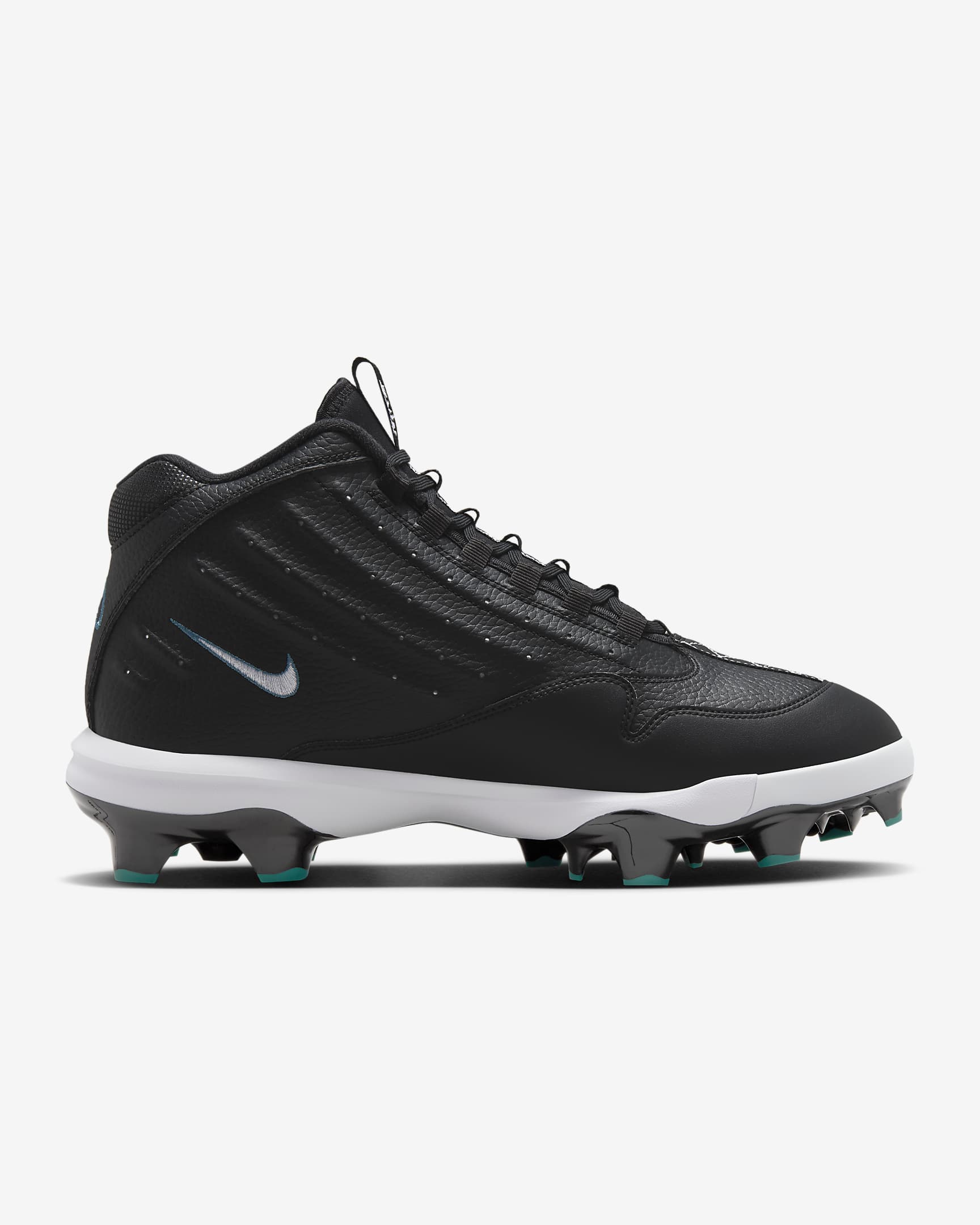 Nike Griffey 2 MCS Men's Baseball Cleats - Black/White/Fresh Water