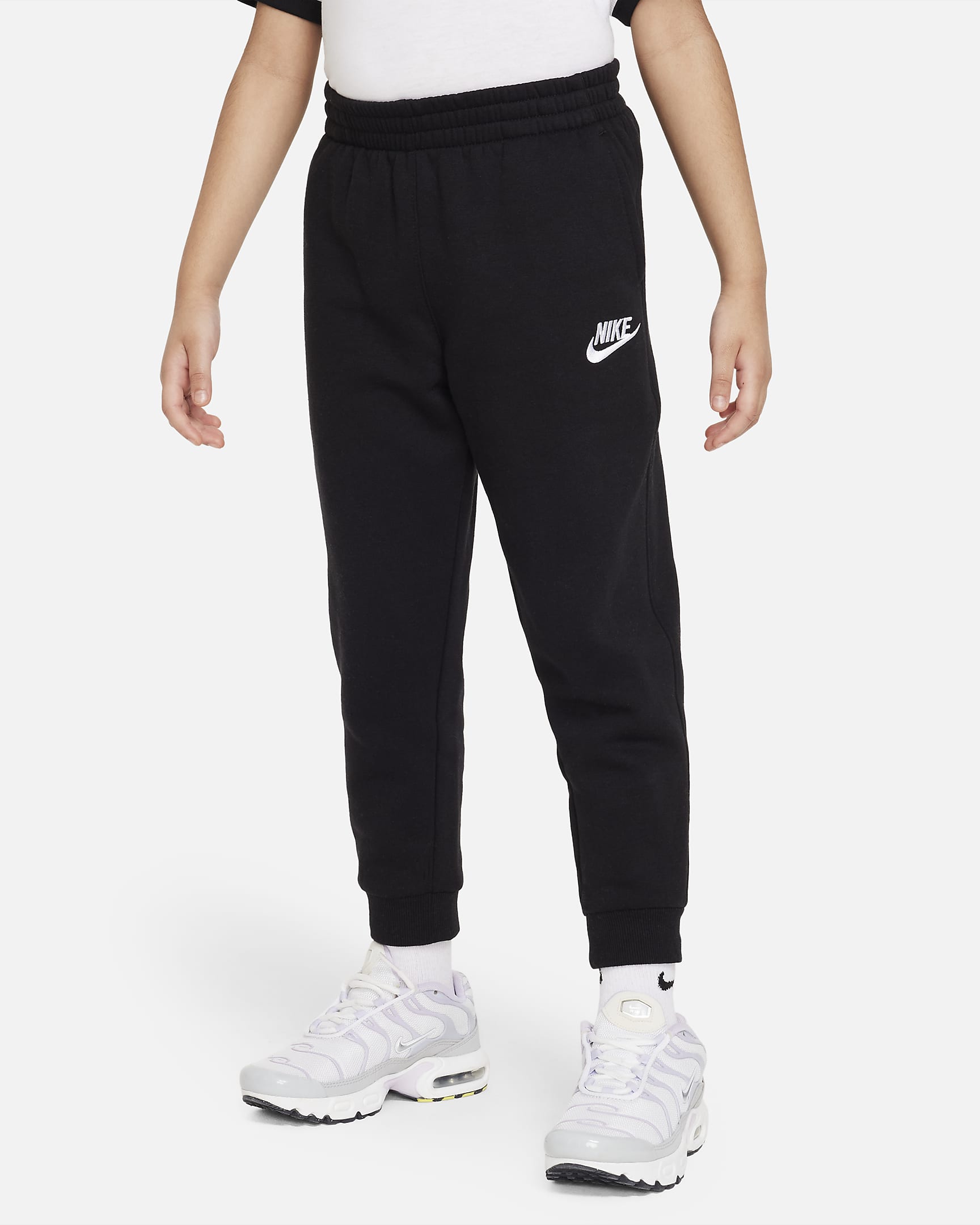 Běžecké kalhoty Nike Sportswear Club Fleece pro malé děti - Černá