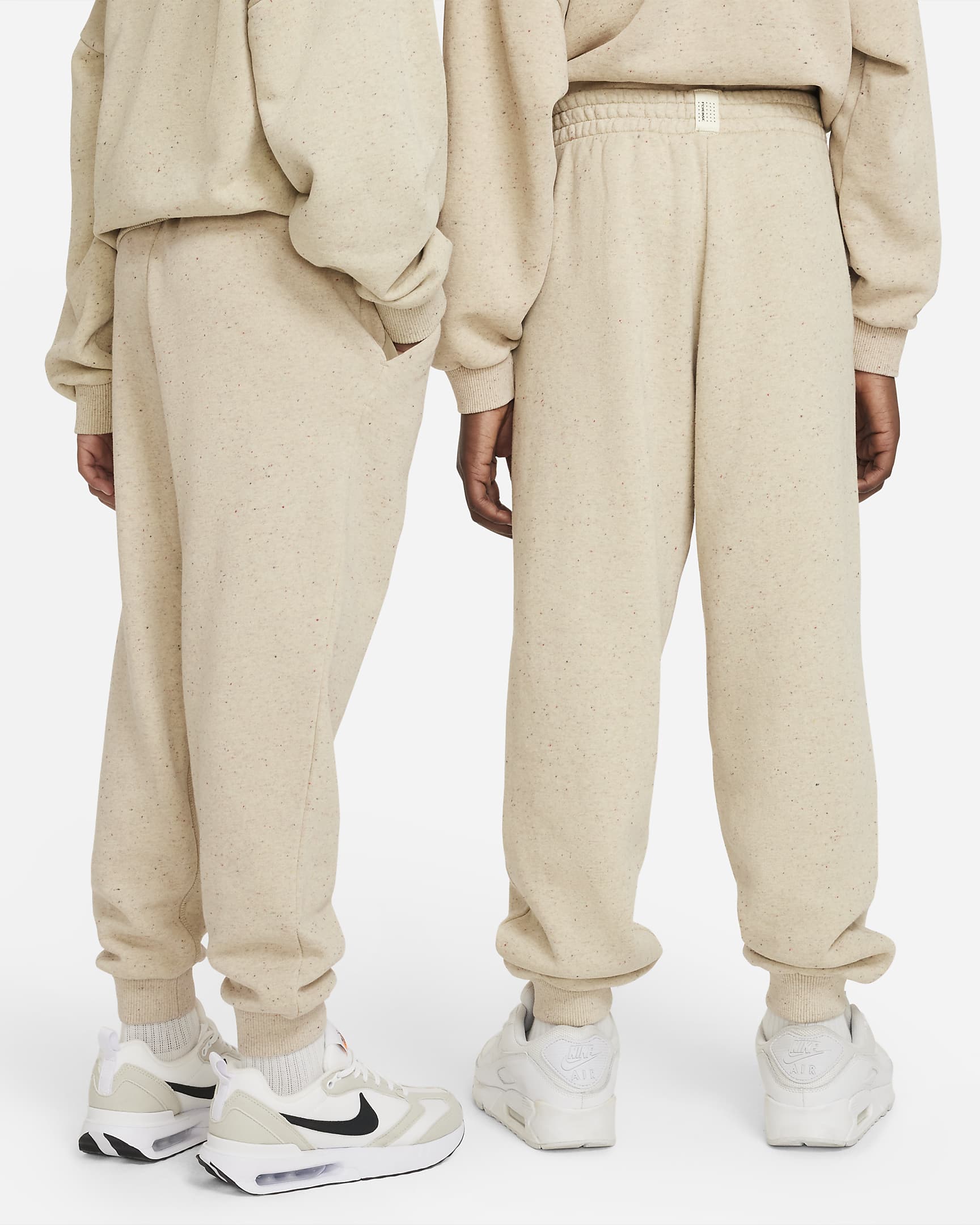 Nike Sportswear Icon Fleece Big Kids' Loose Joggers - Limestone/Limestone