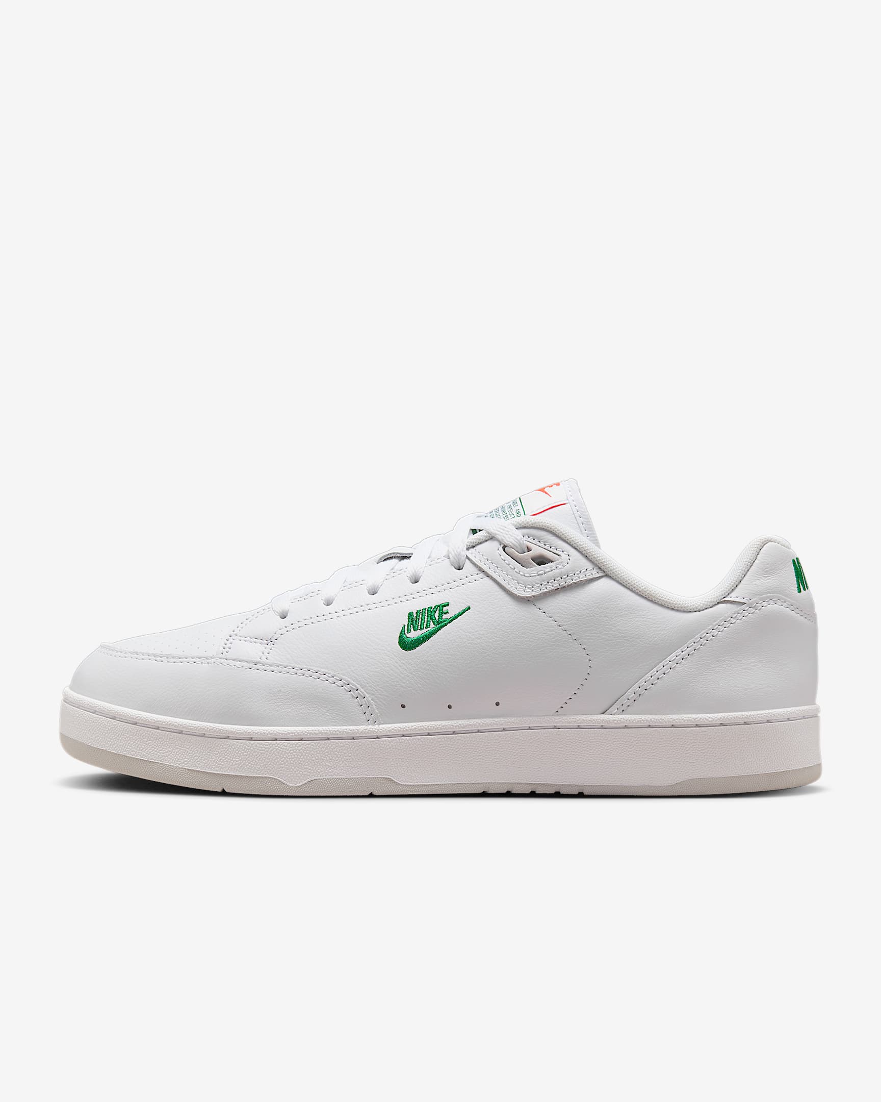 Nike Grandstand 2 Premium Men's Shoes - White/Dark Cypress/Neutral Grey/Dark Cypress
